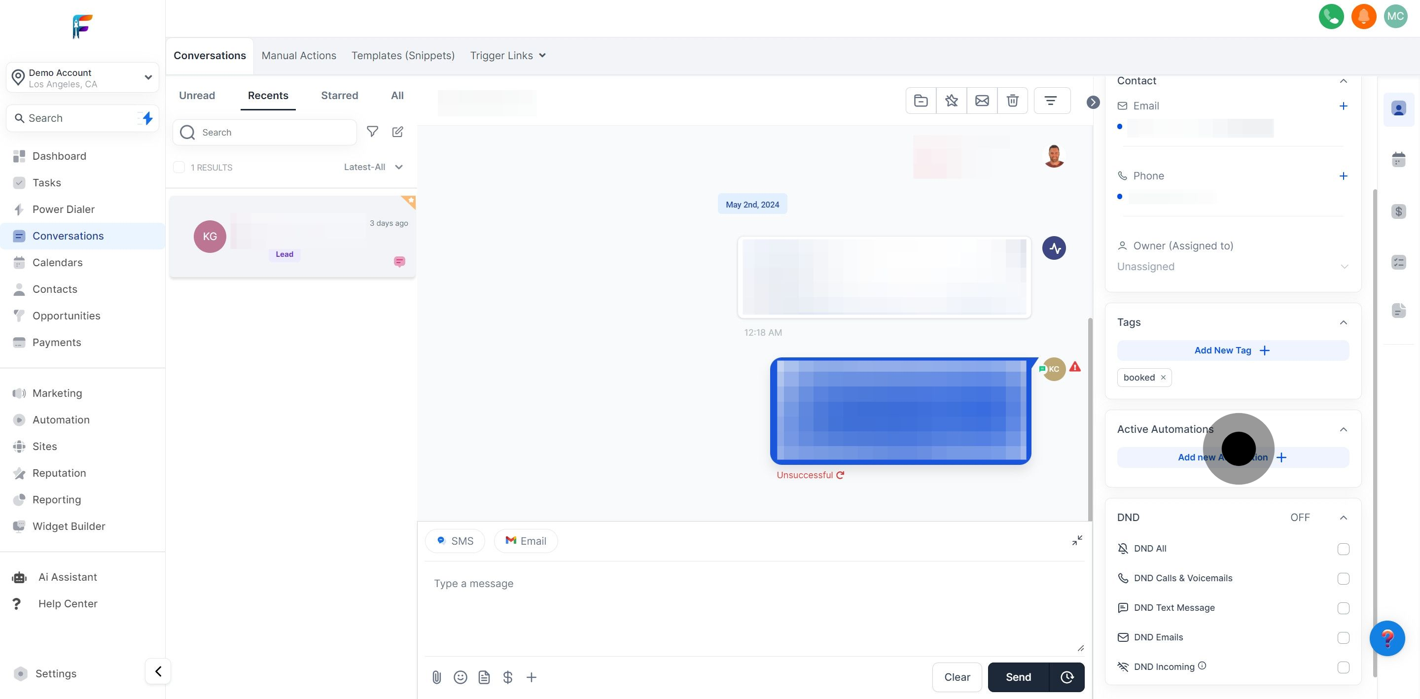 10 Click on "Active Automations".
