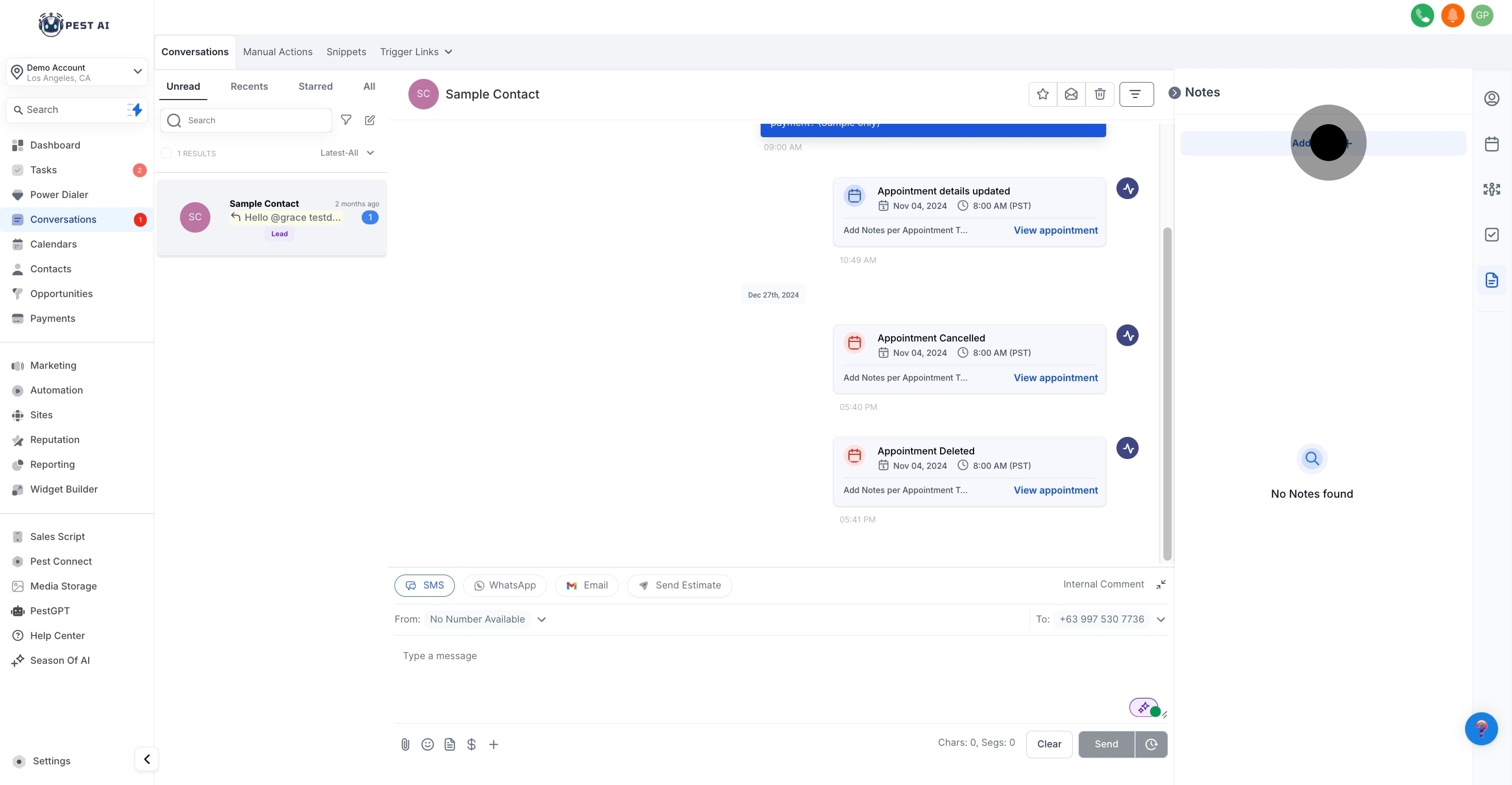 7 Following that, click on "Add Note".