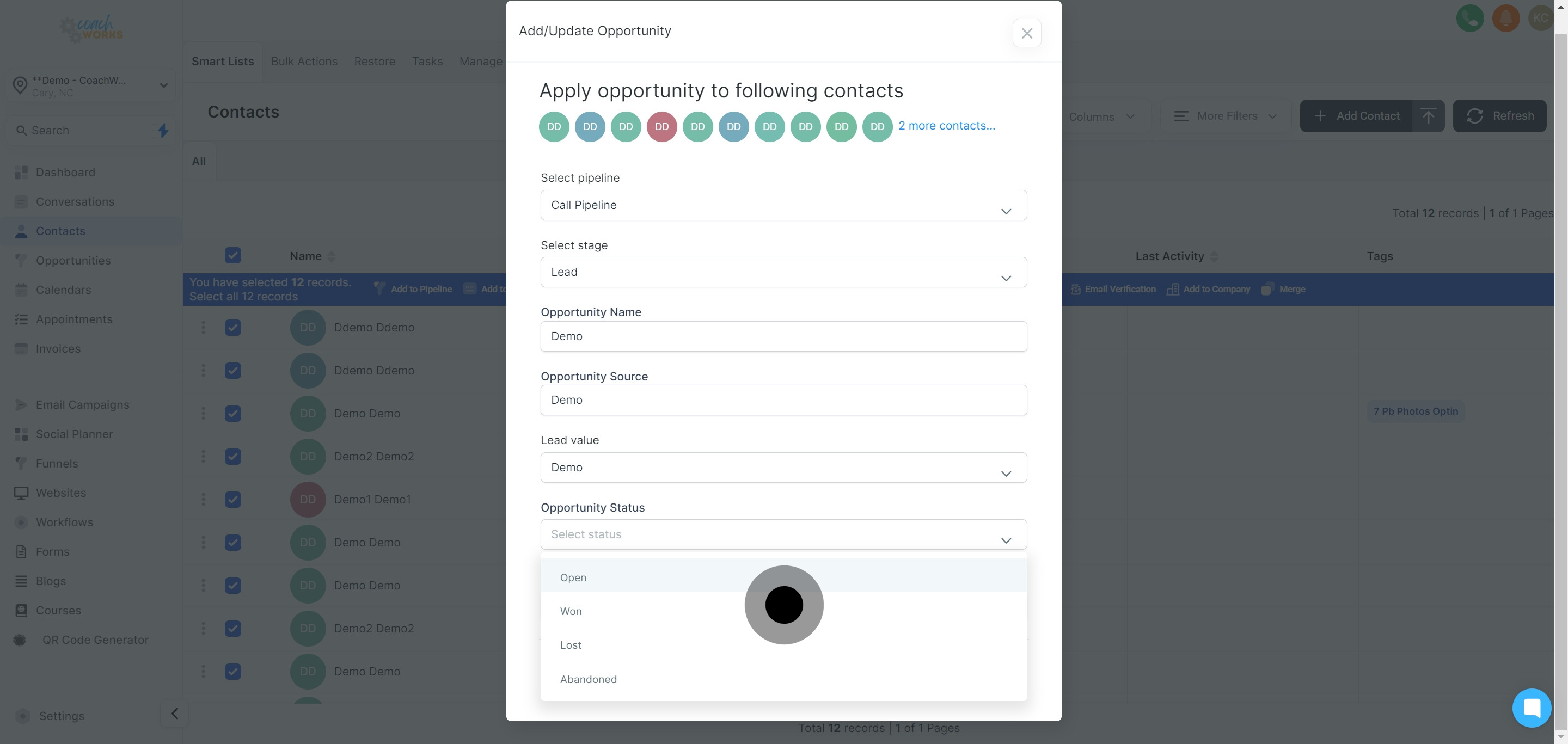 11 Next, click on "Open".