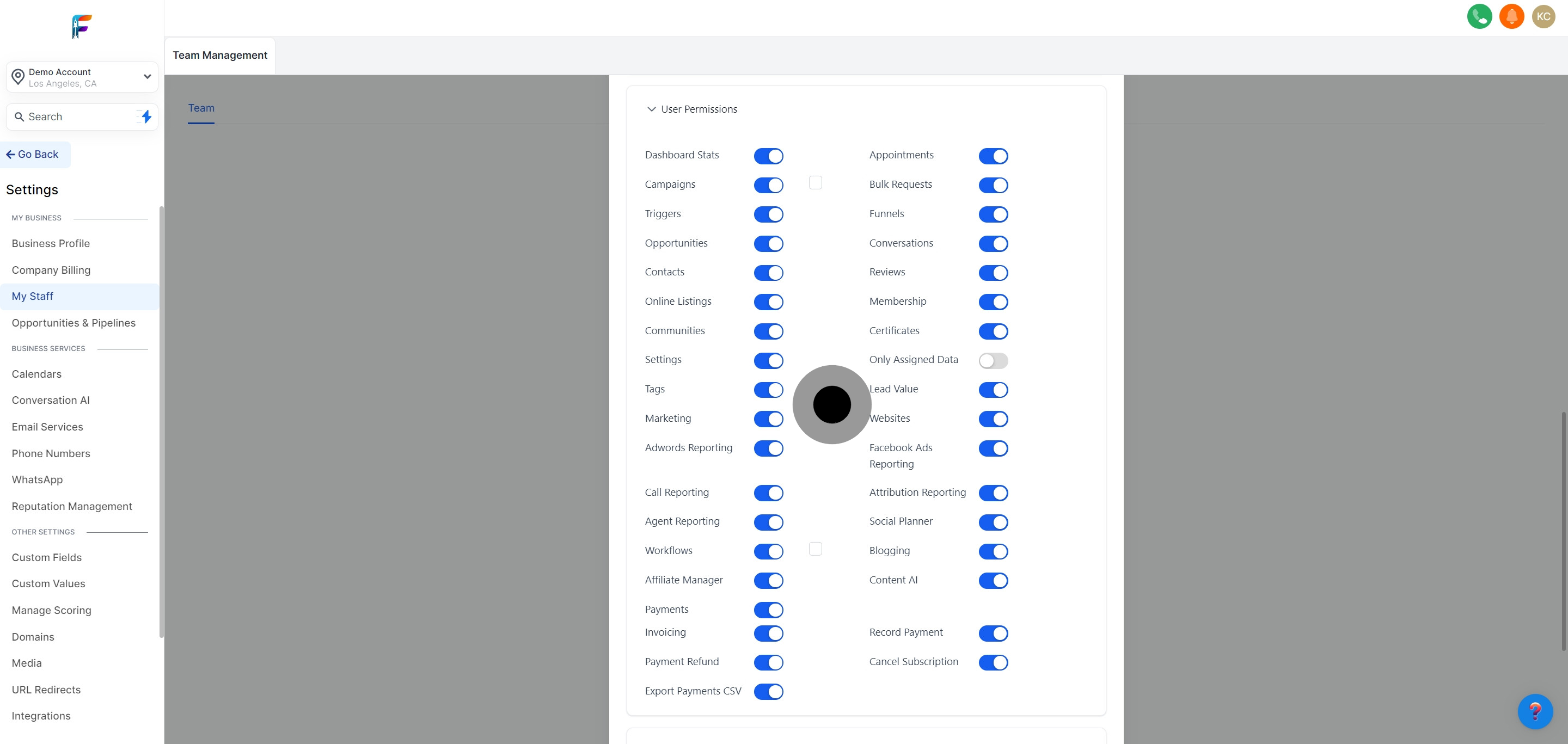 11 Afterwards, click on the element.