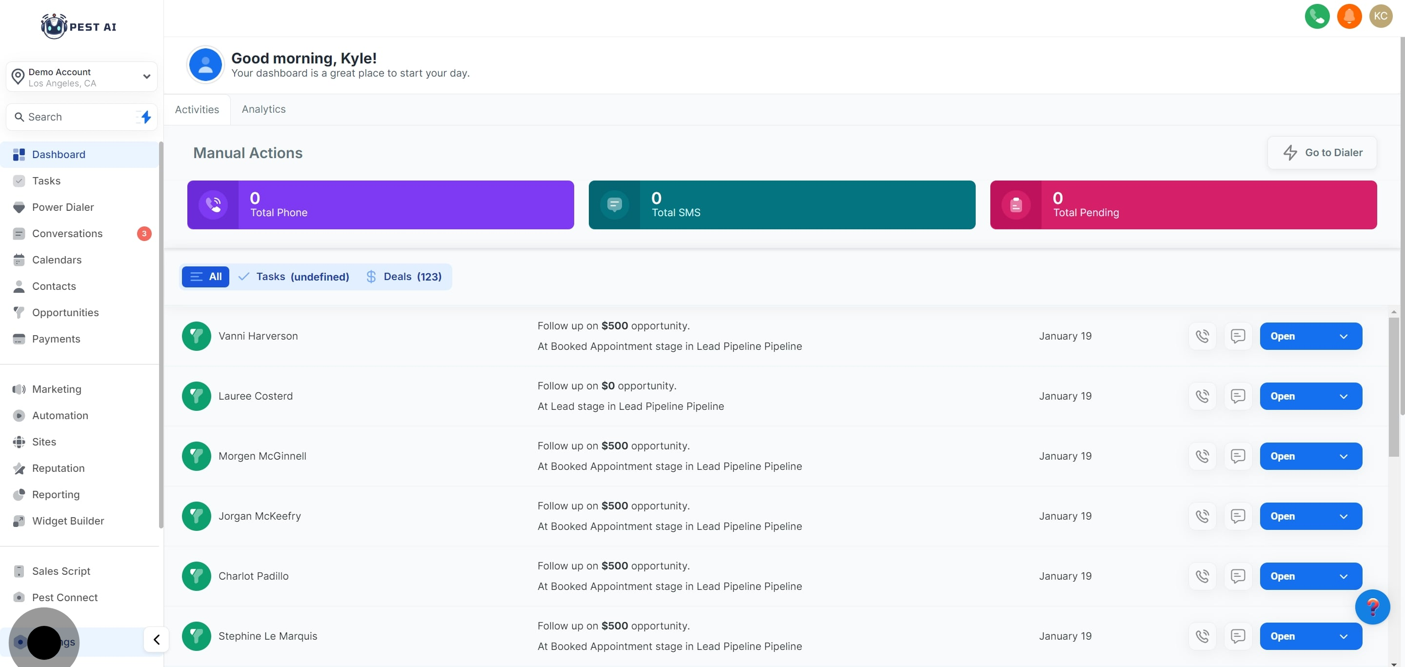 1 To begin, click on "Settings".