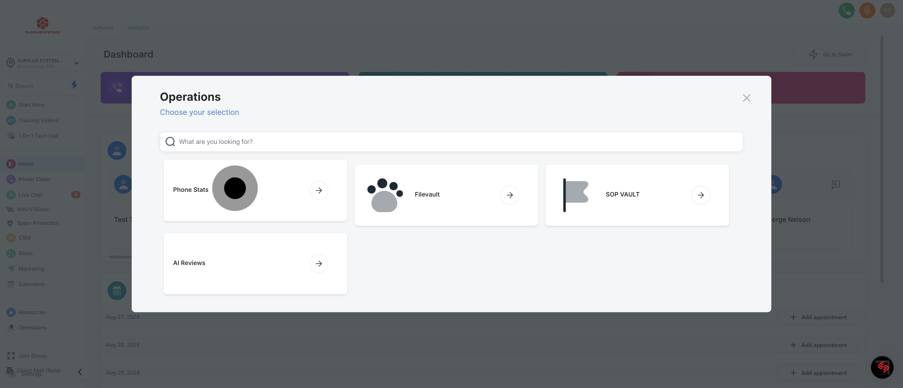 2 Once that's done, click on "Phone Stats".