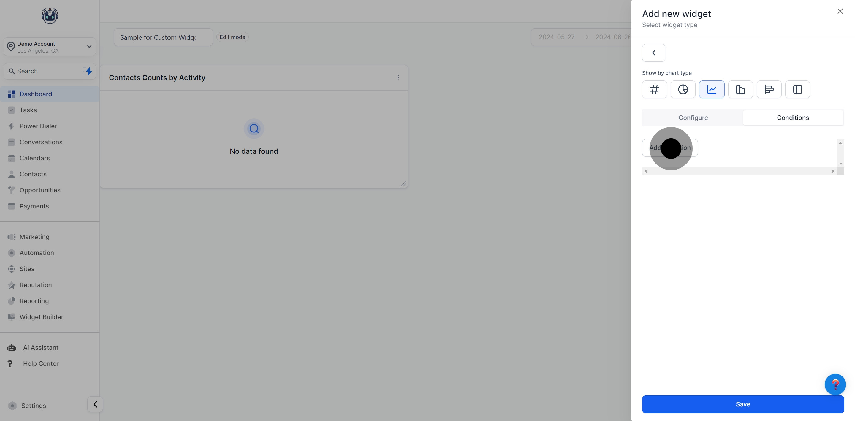 12 Click on "Add condition".