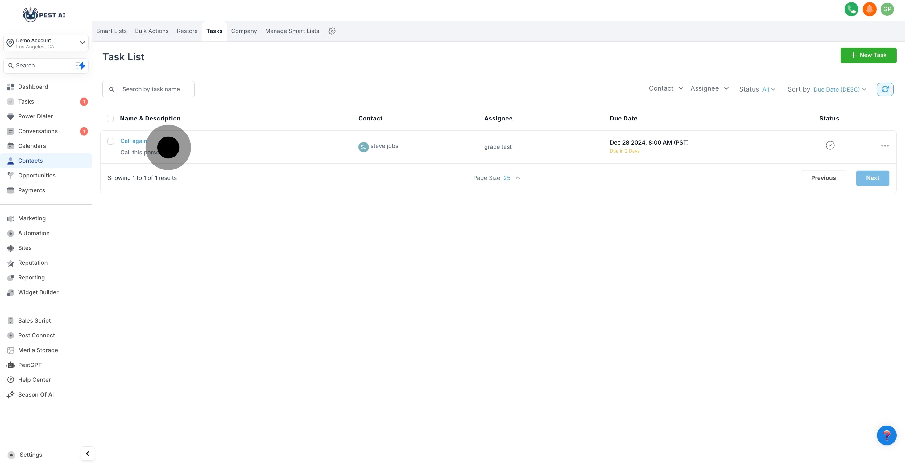 4 After that, click on "Contact".