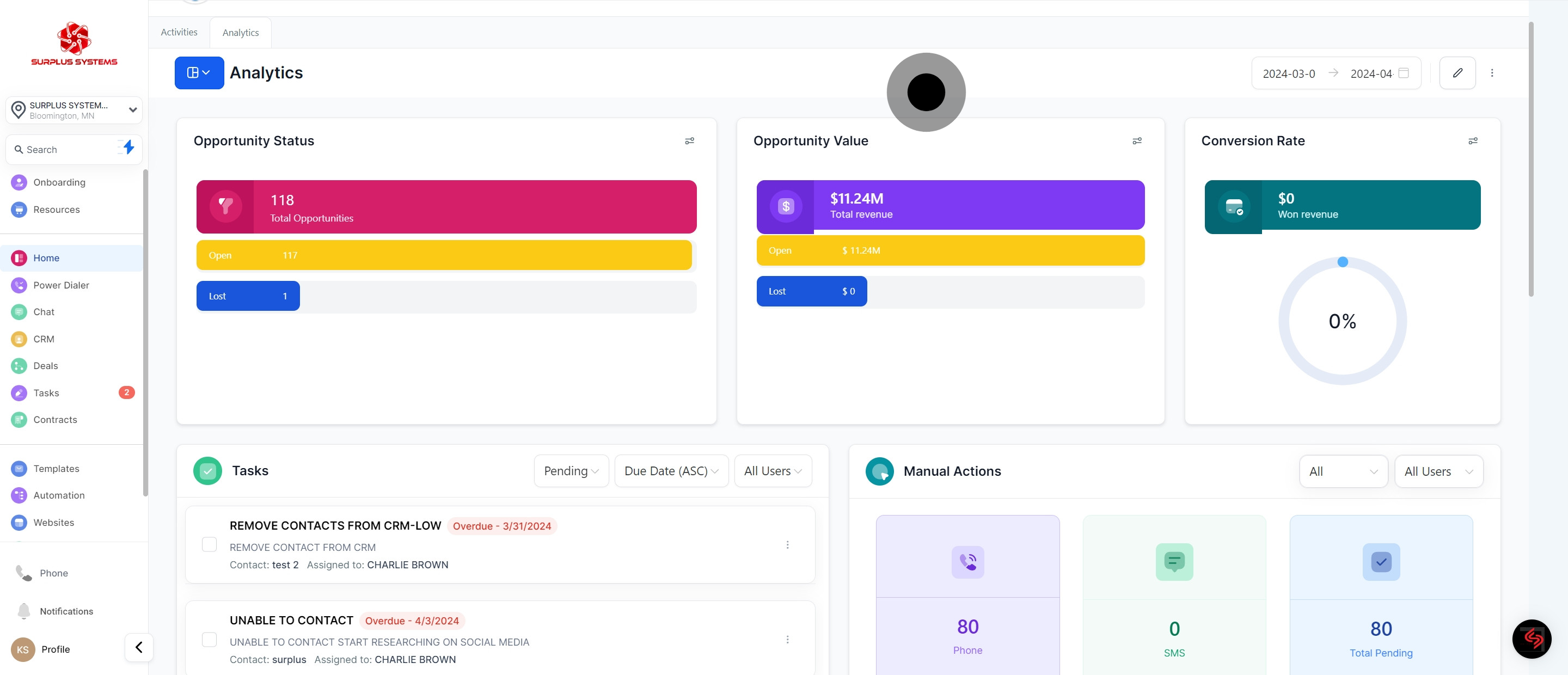 5 Click on the element.
