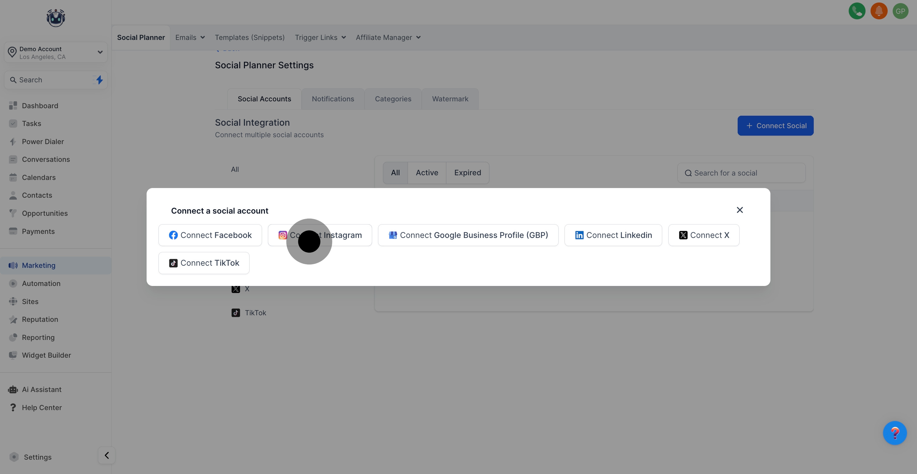 5 Next, click on the element.