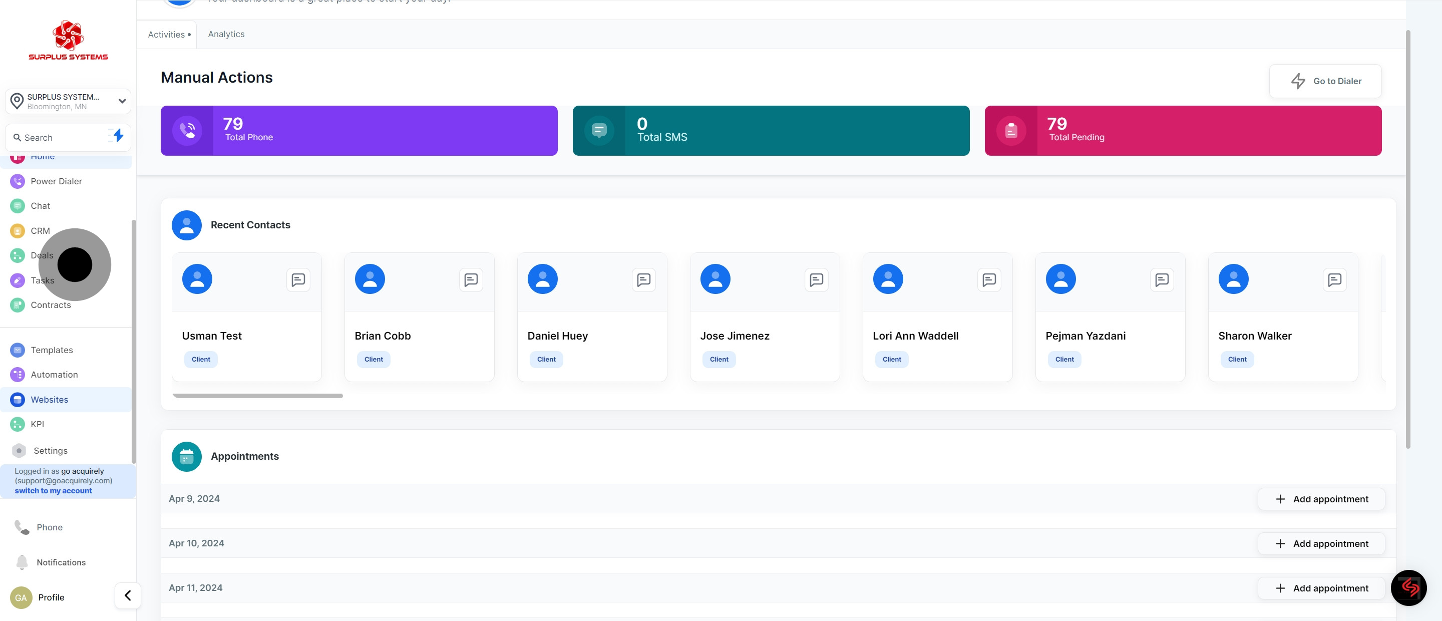 1 To get started, click on the element.