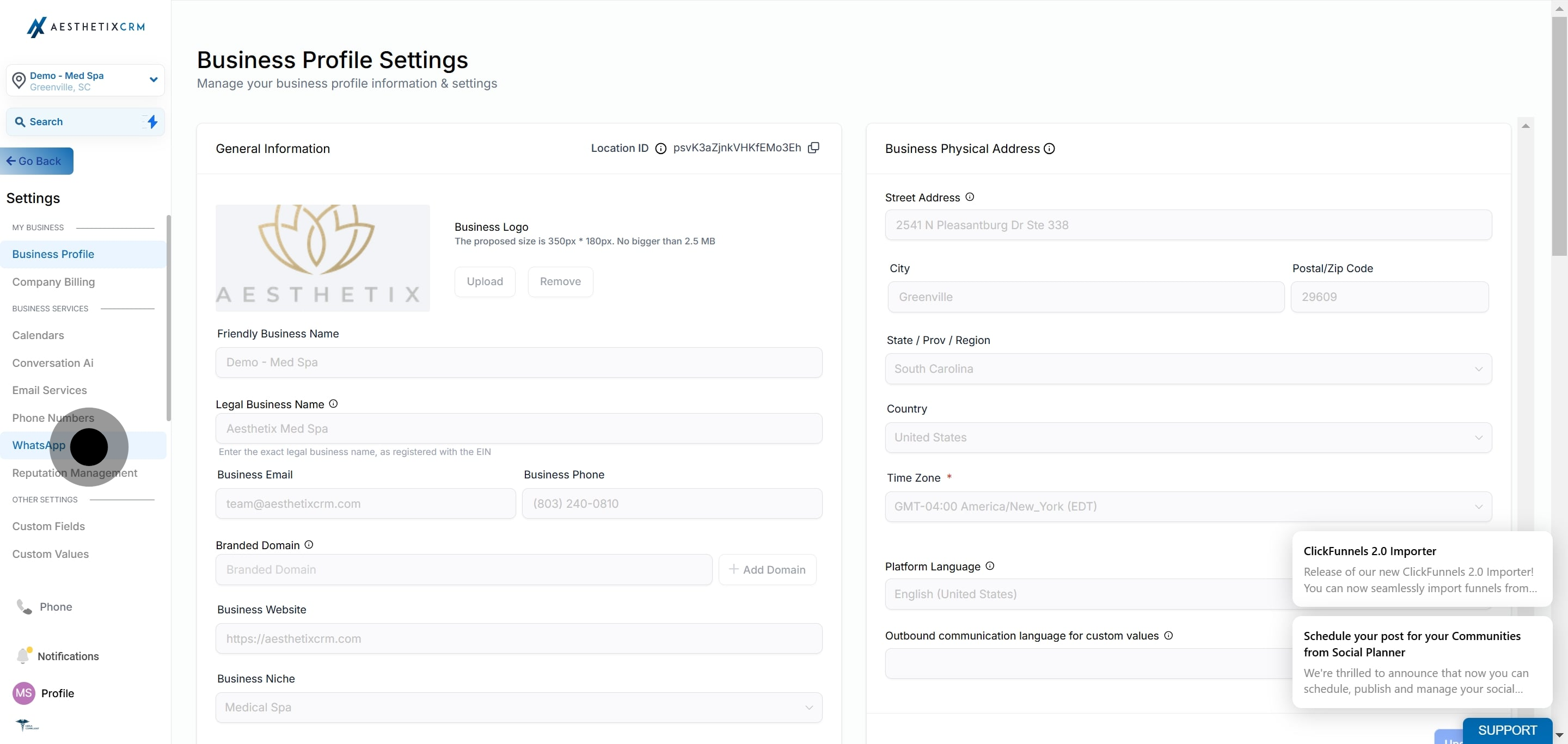 2 Click on "WhatsApp".