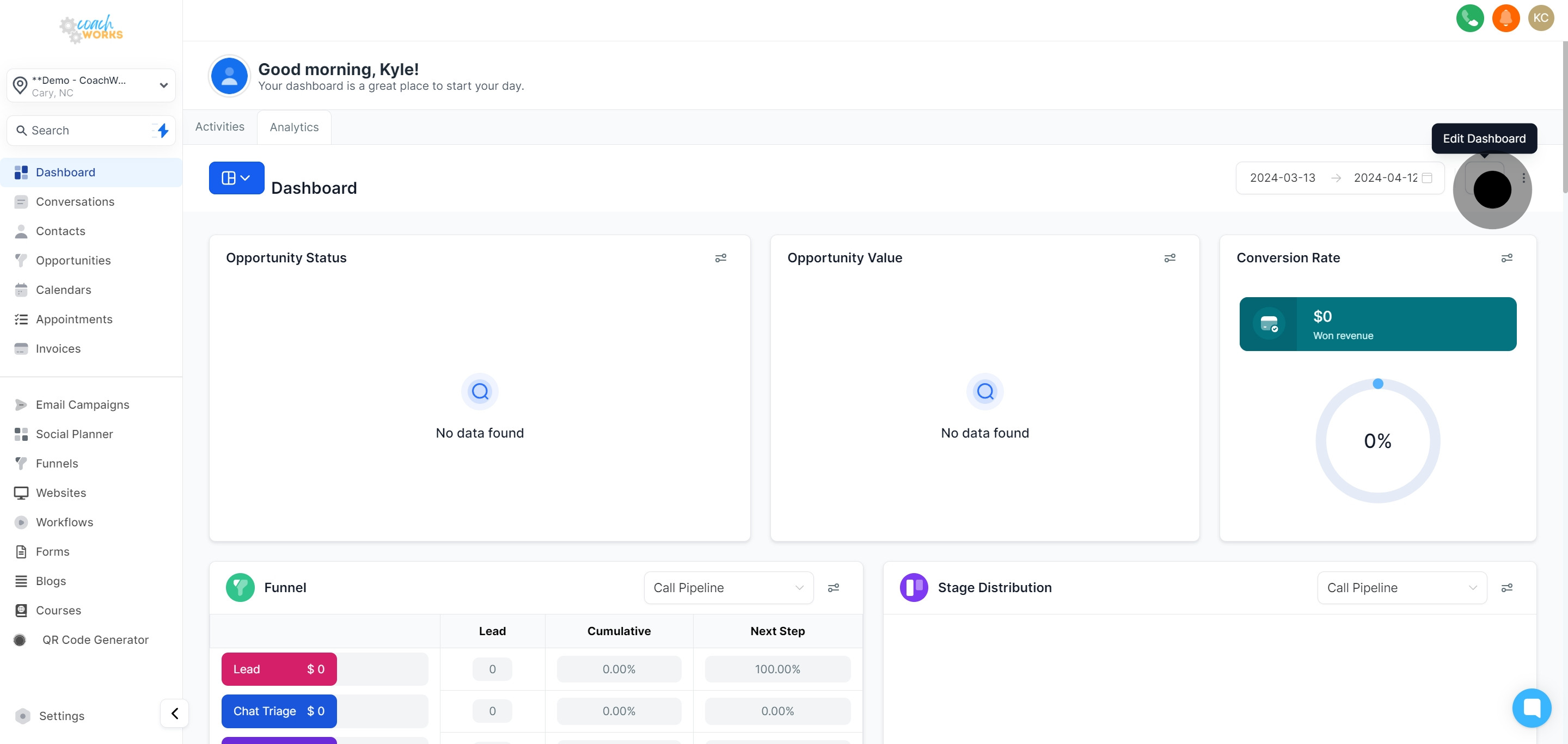 2 Then, click on the element.