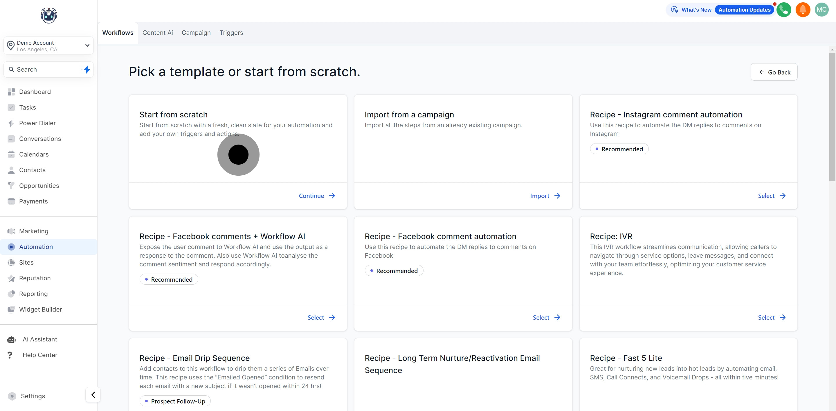 4 Afterwards, click on "Start from scratch".