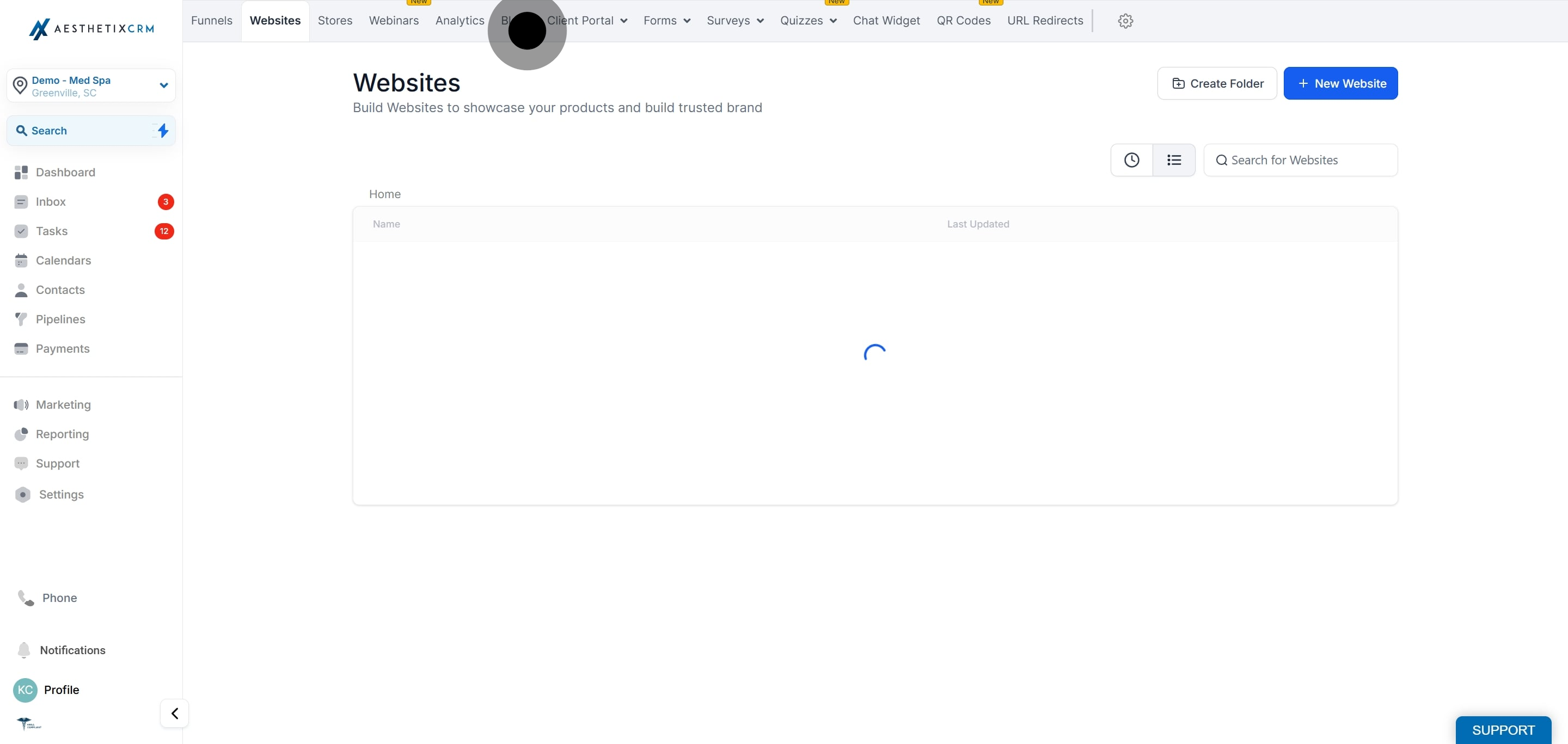 3 Next, click on "Blogs".