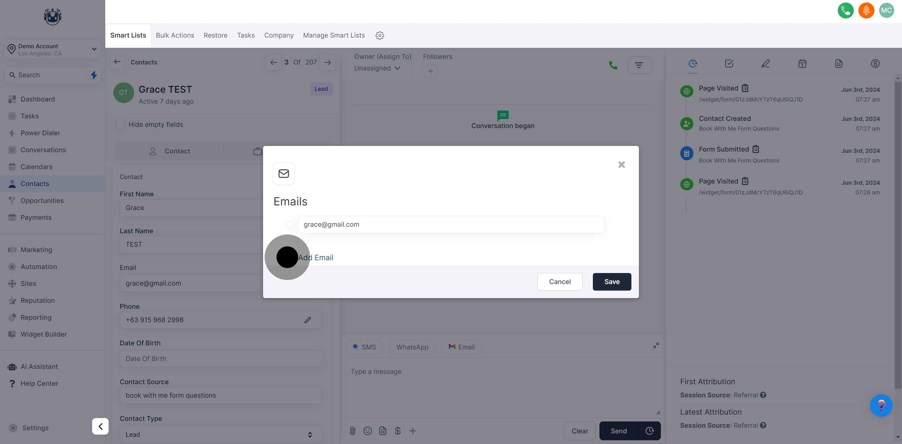 5 After, click on "Add Email".