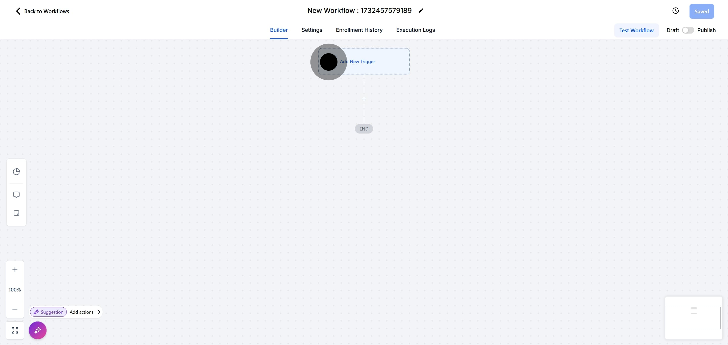 5 Click on the element.
