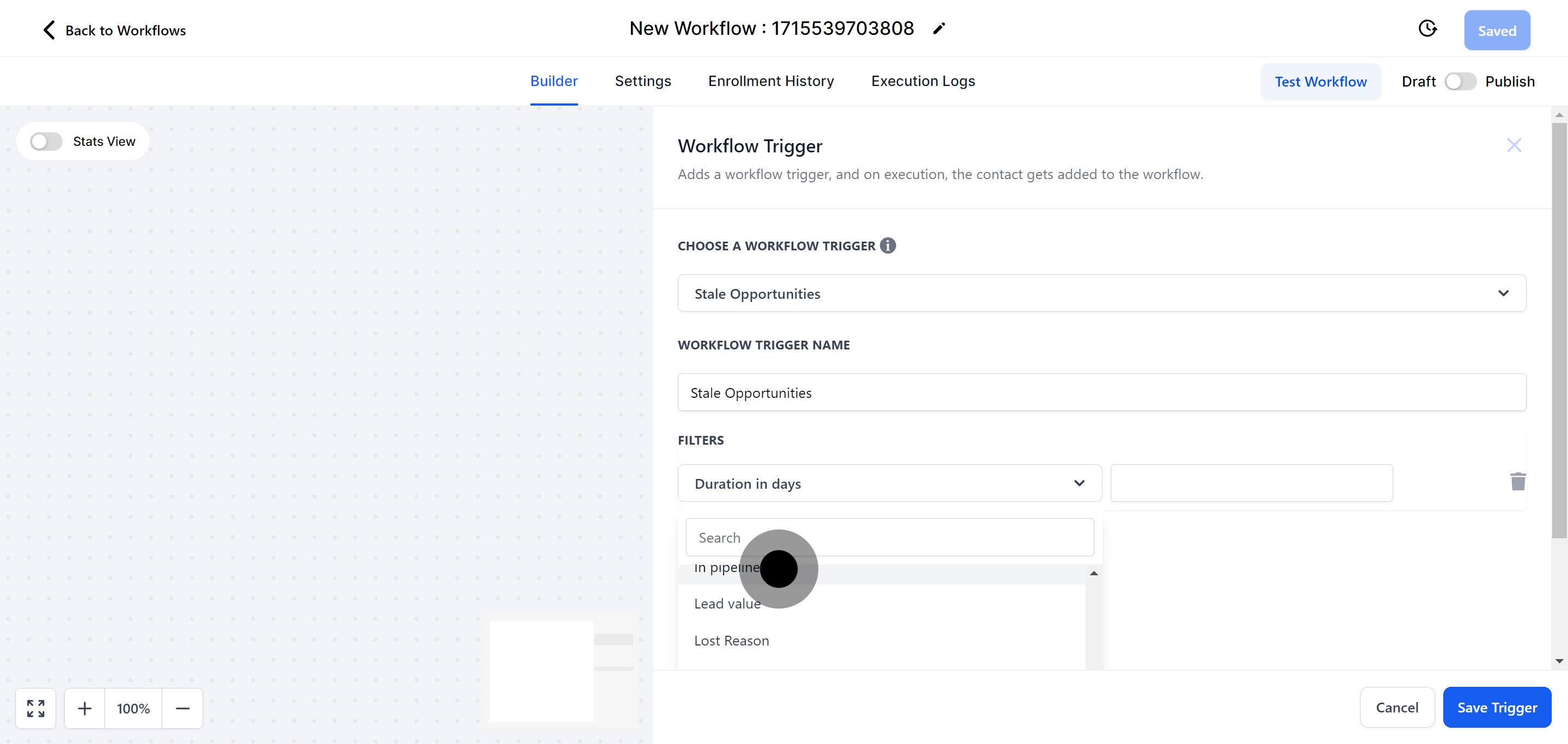 8 Afterwards, click on "In pipeline".