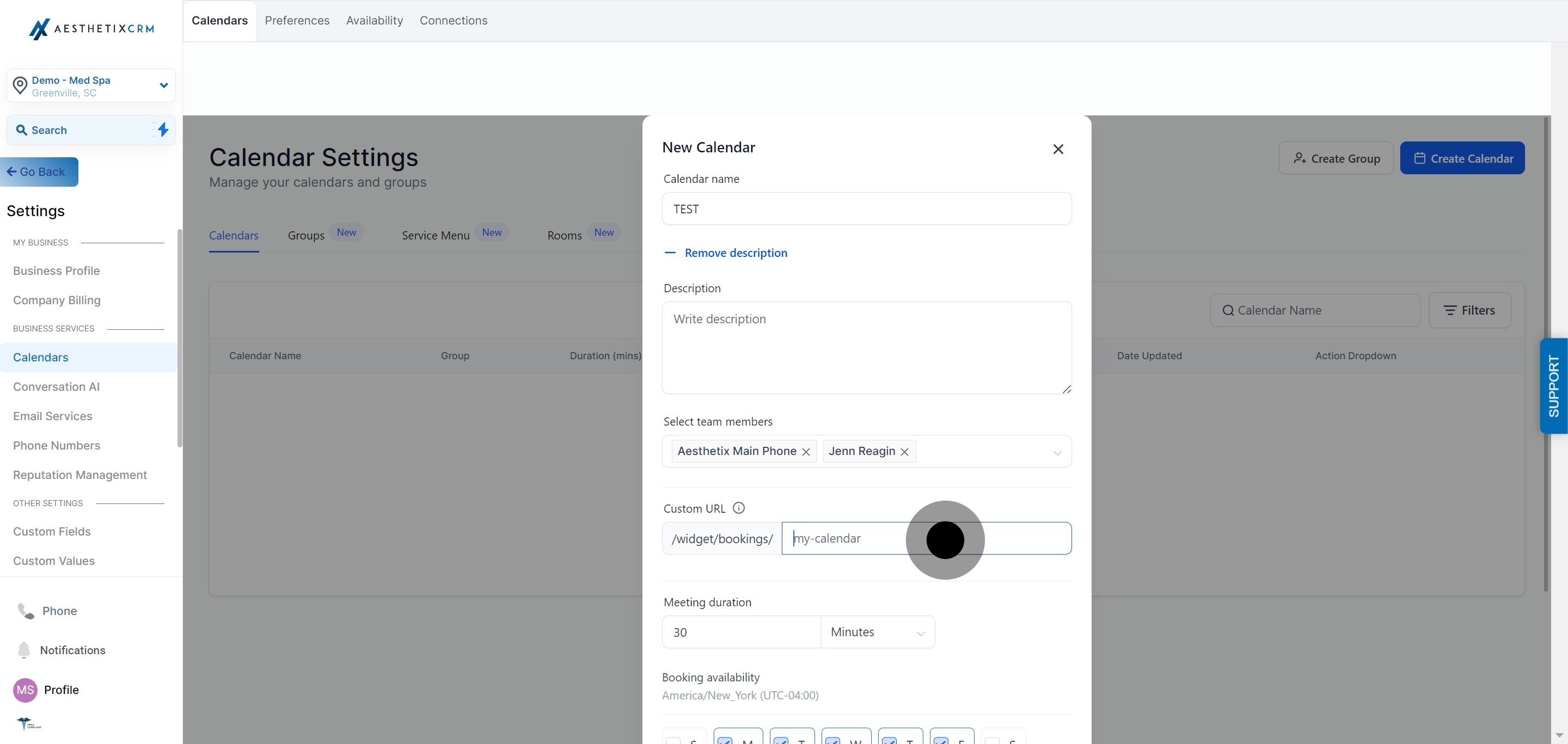 8 Click on the element.