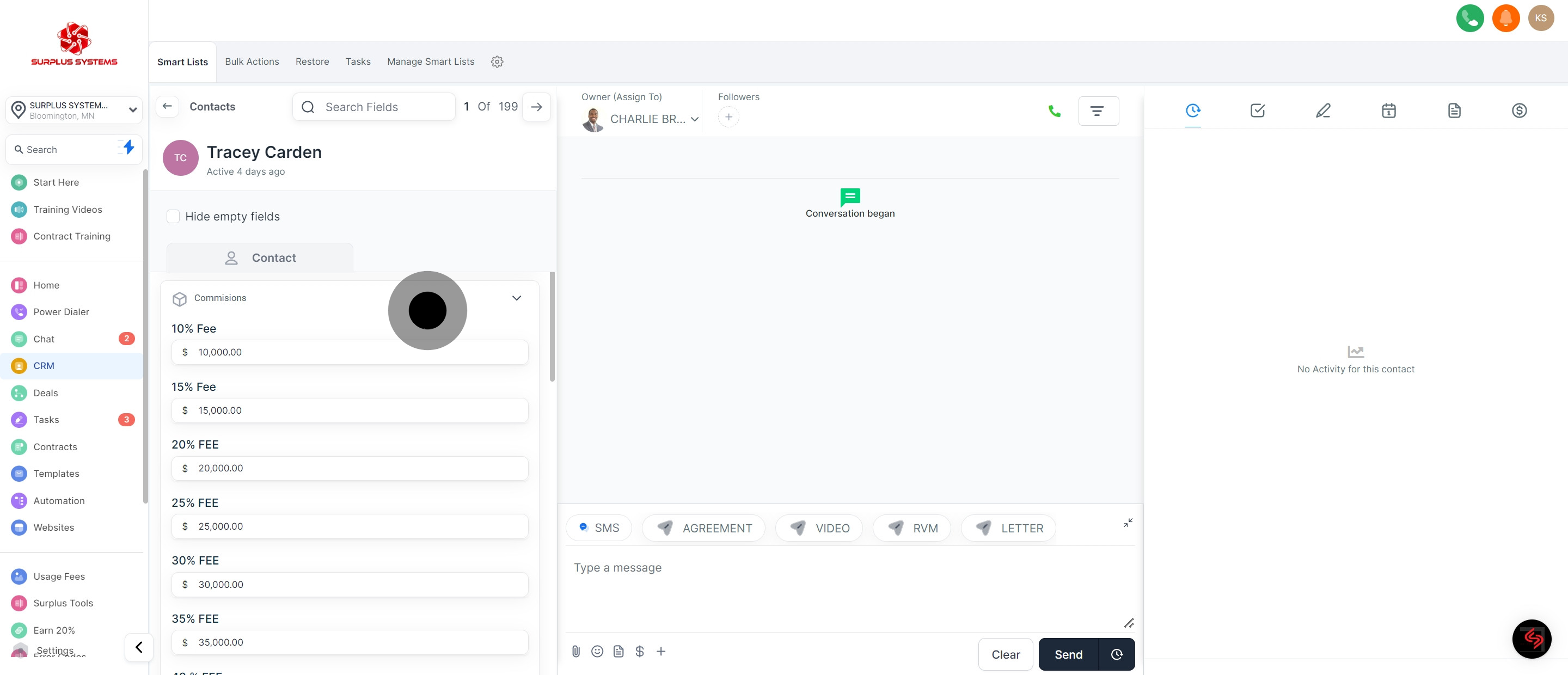 10 Following that, click on "10% Fee".