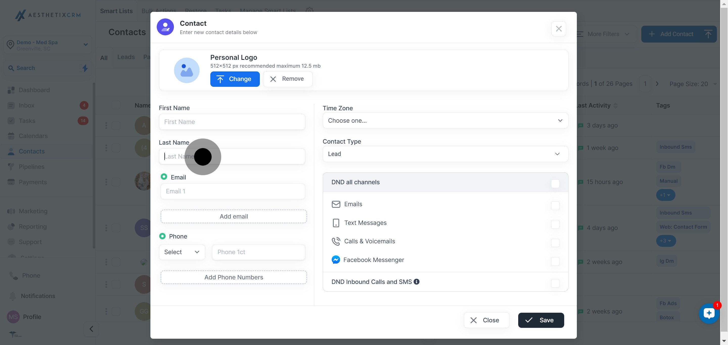 5 Afterwards, click on the element.
