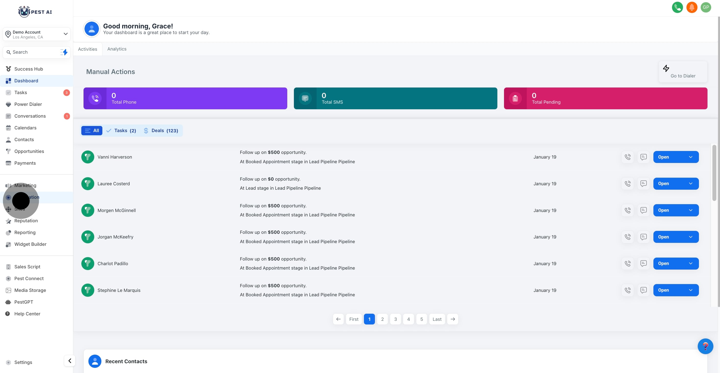 1 Click on "Automation".