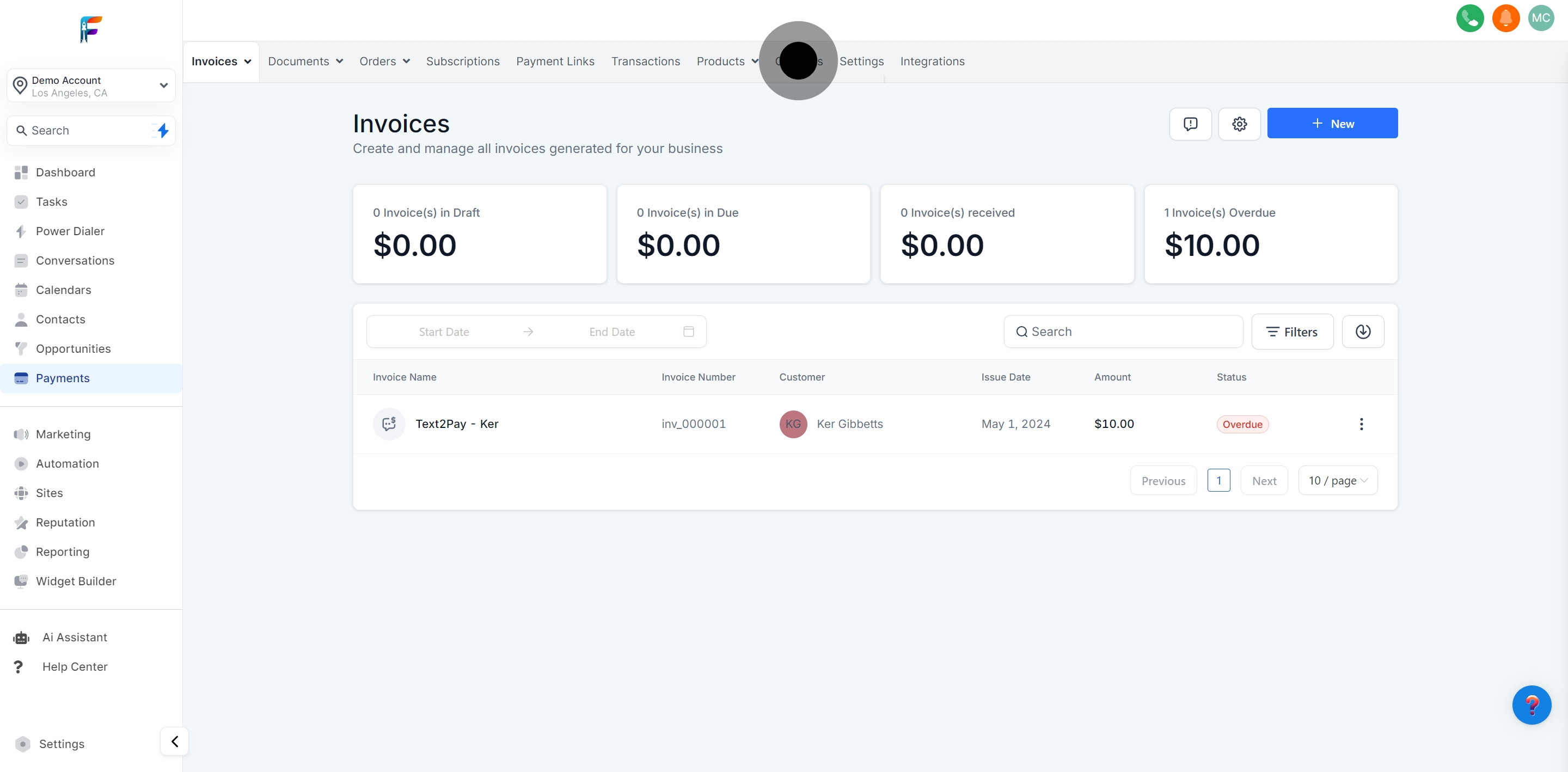 2 Click on "Coupons".