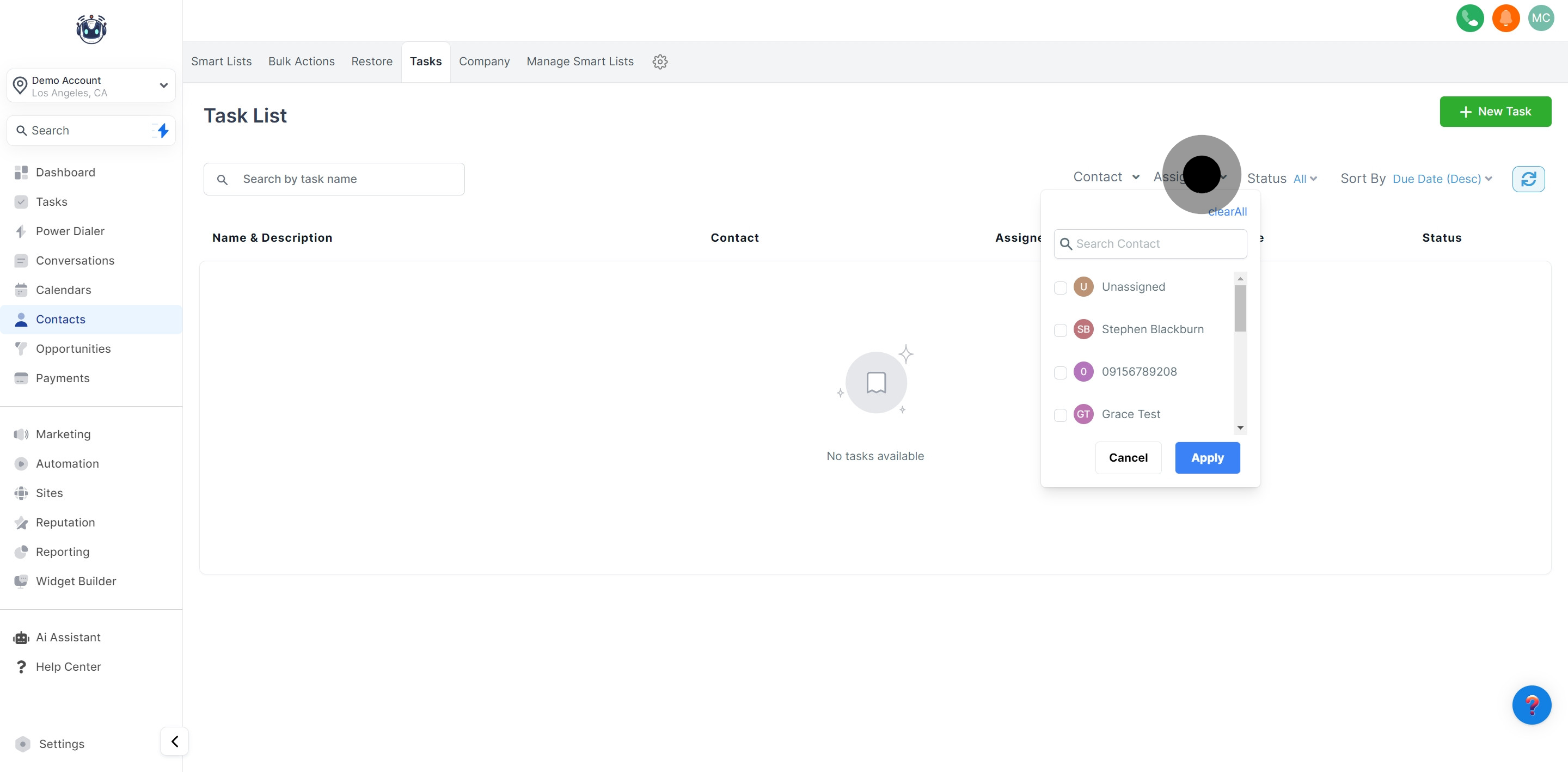 5 Now, click on "Assignee".