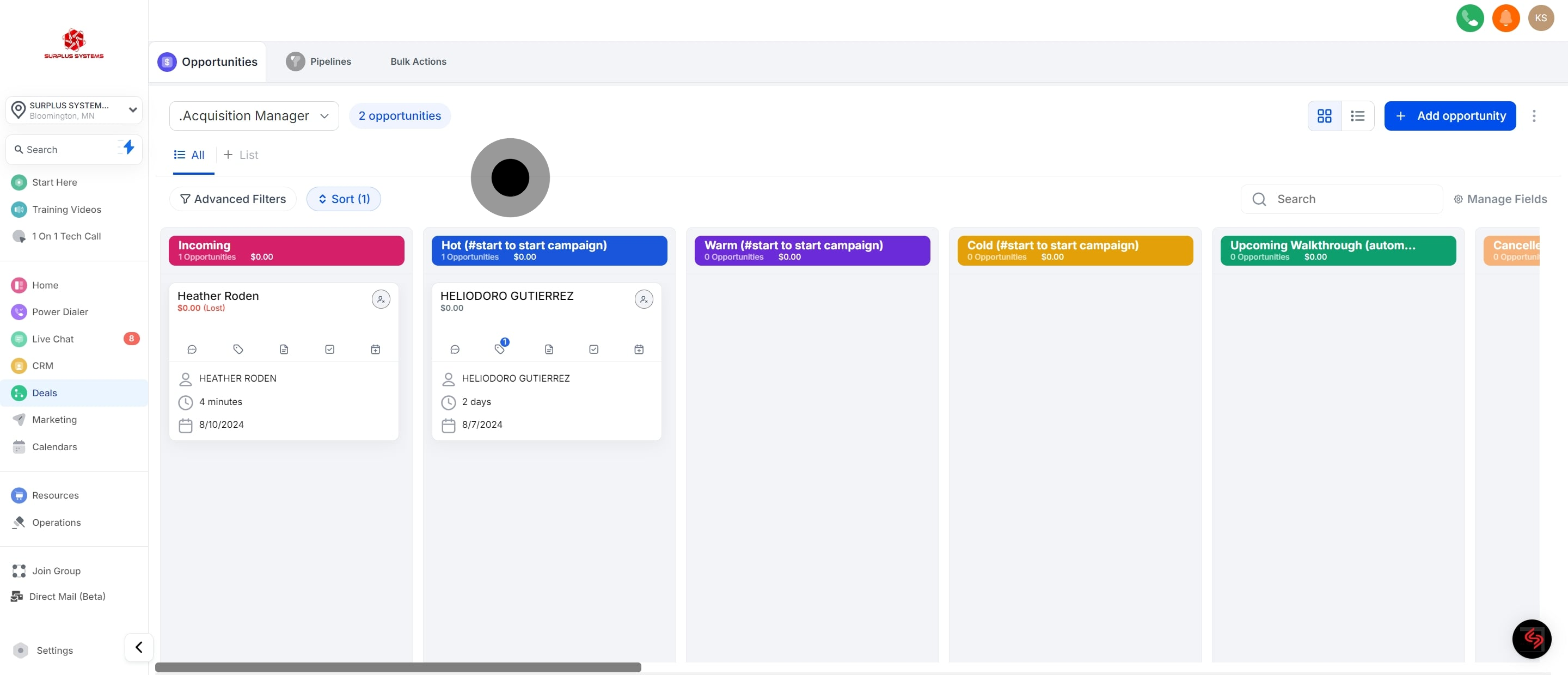 2 Afterwards, click on the element.