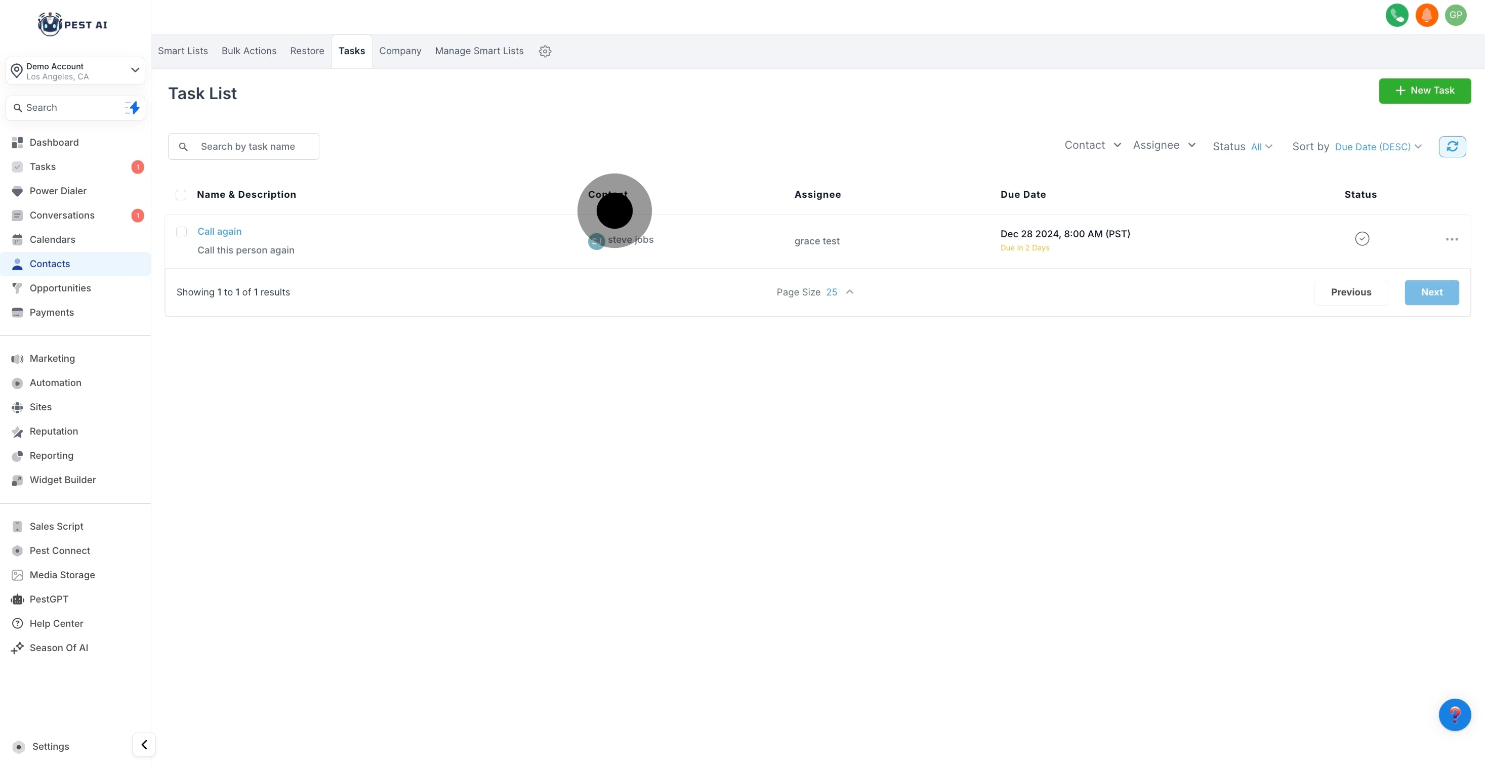 5 Next up, click on "Status".