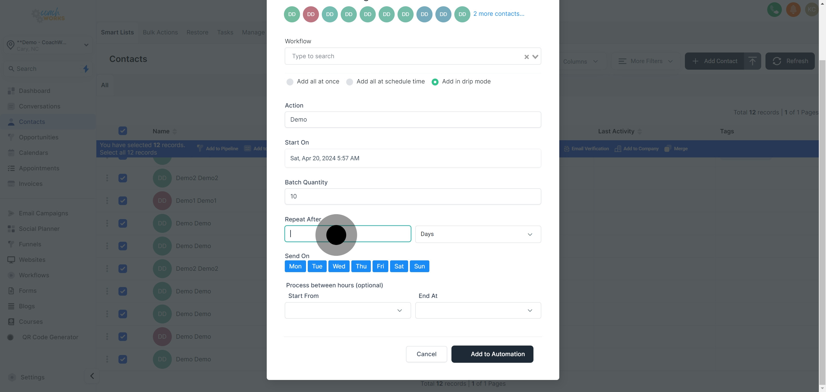 13 Following that, click on the element.