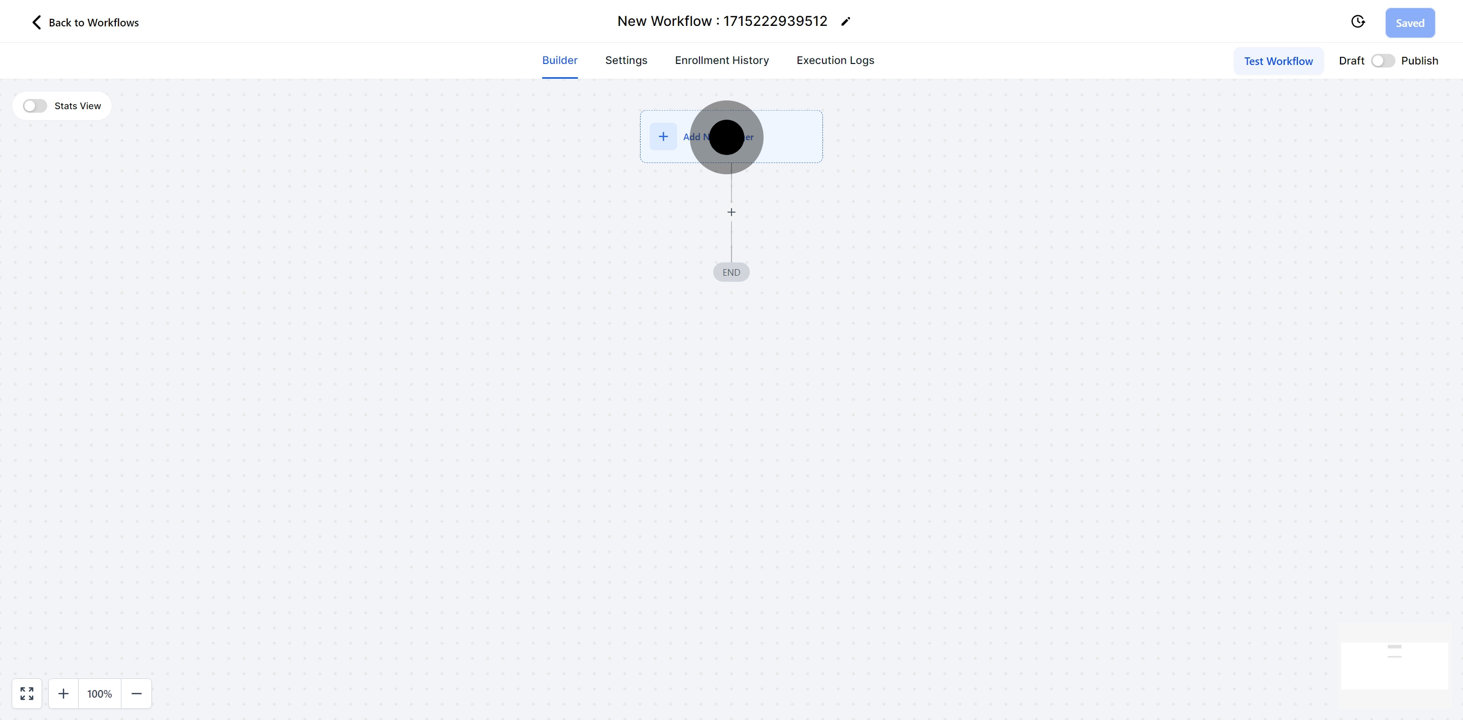 5 Next up, click on "Add New Trigger".