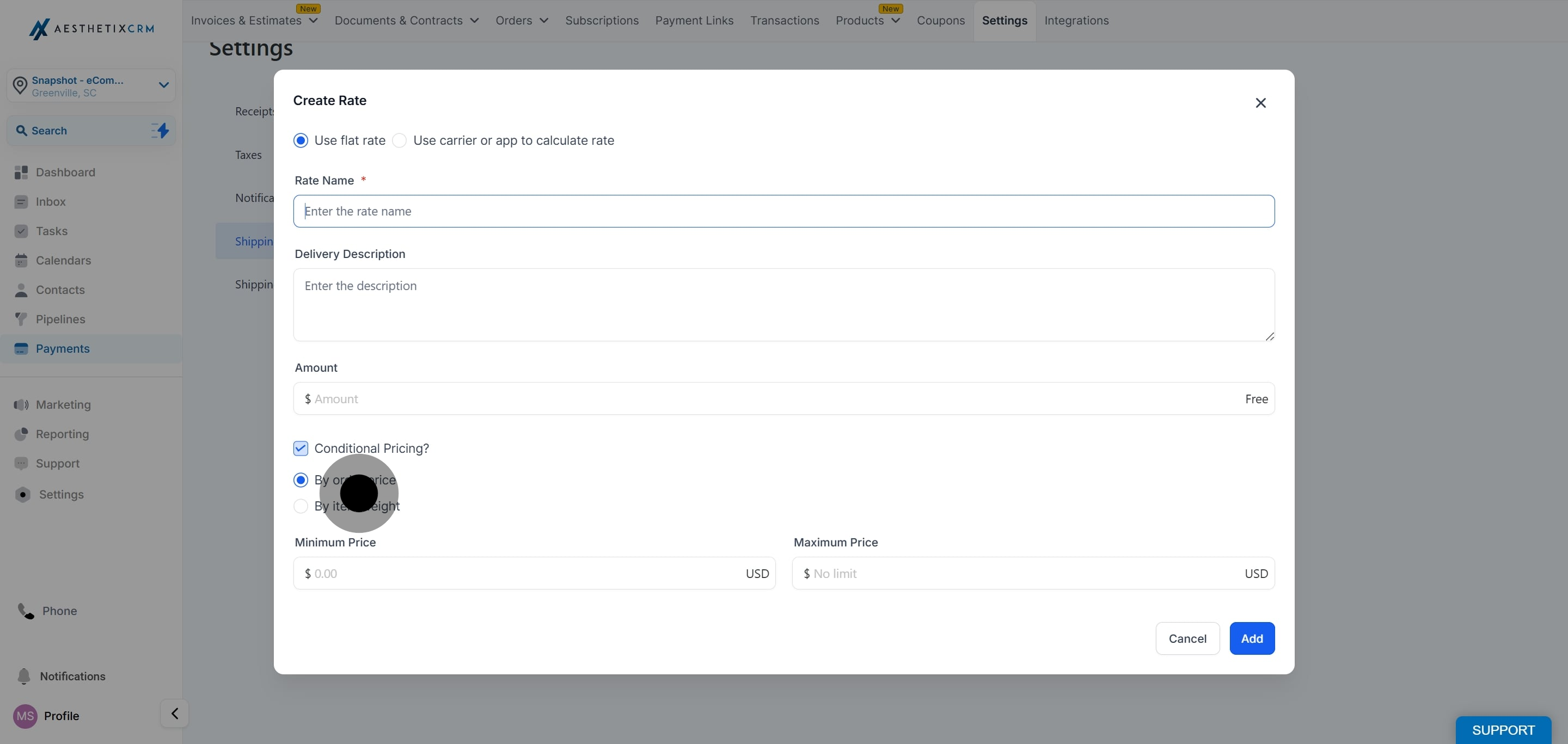 5 After, click on the element.
