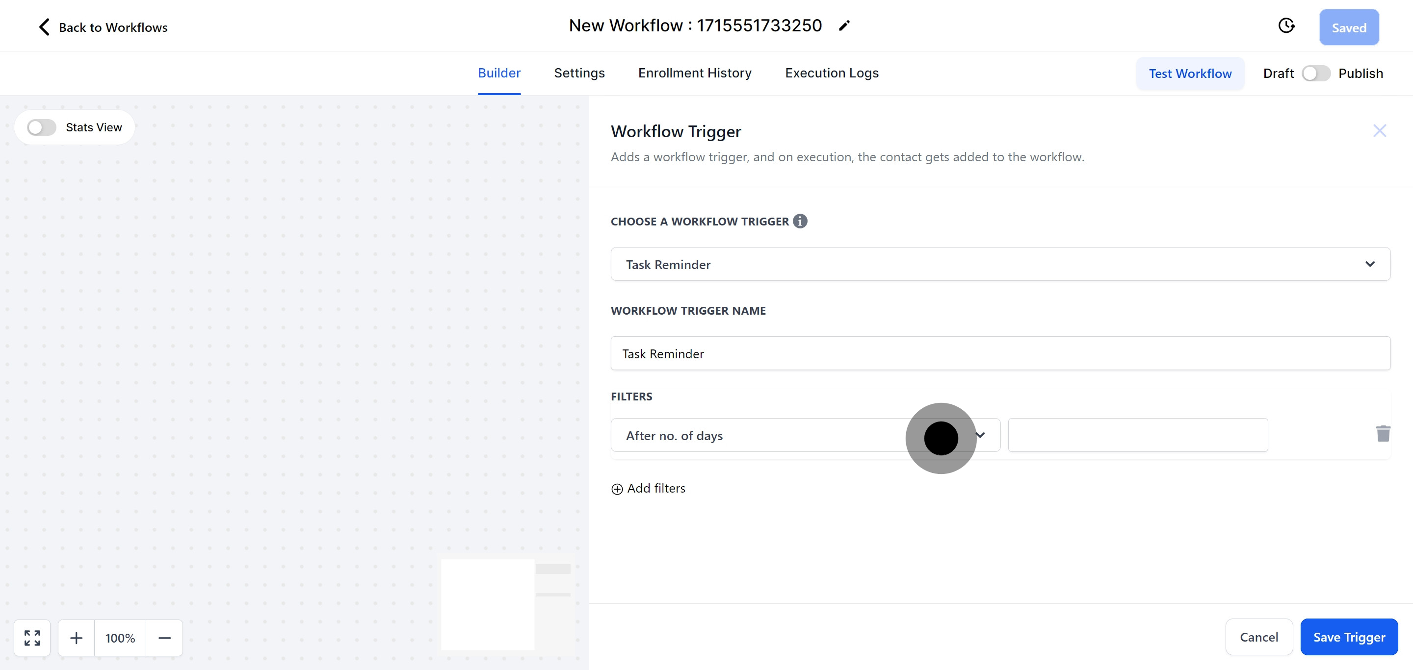 7 Click on the element.
