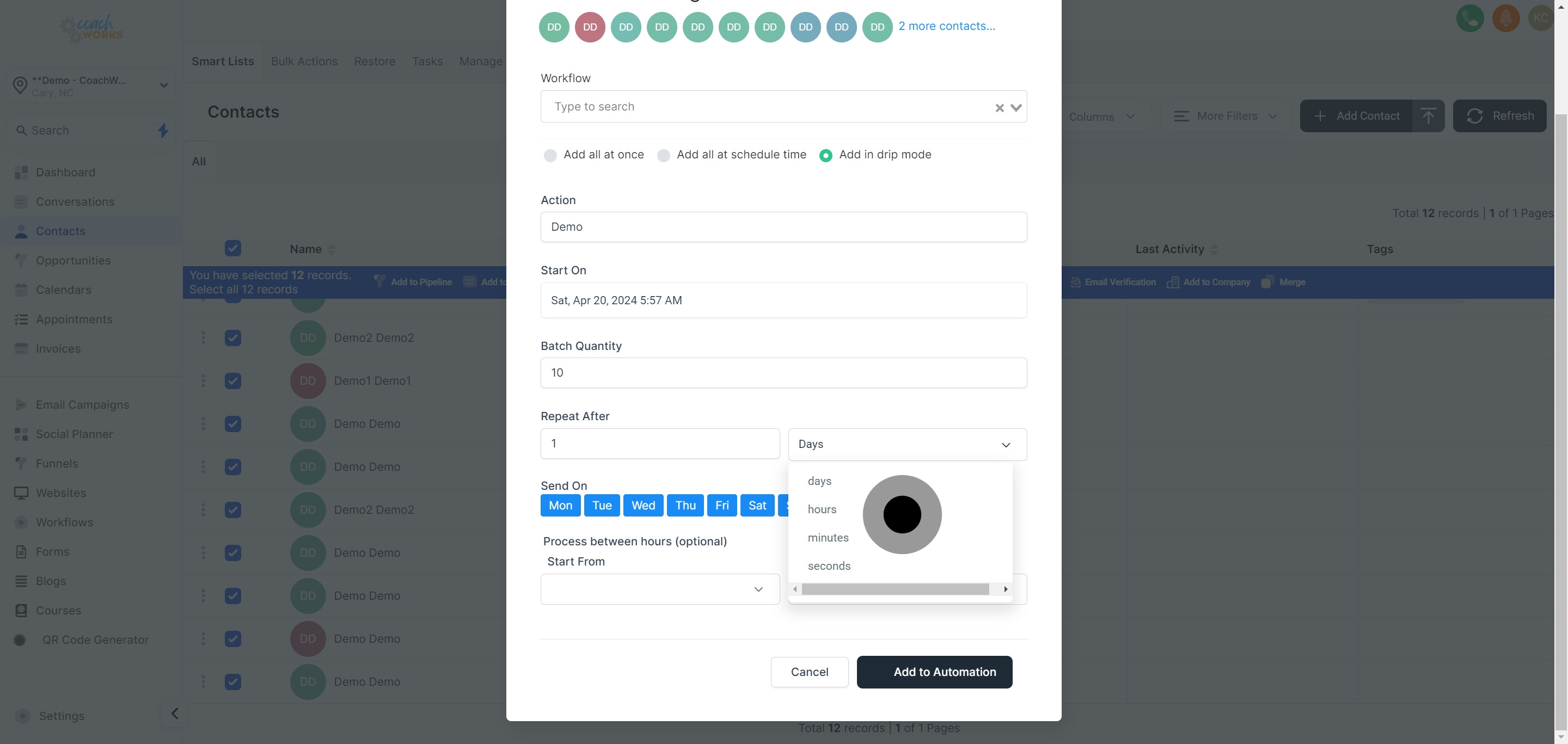 14 Once that's done, click on "Send On".