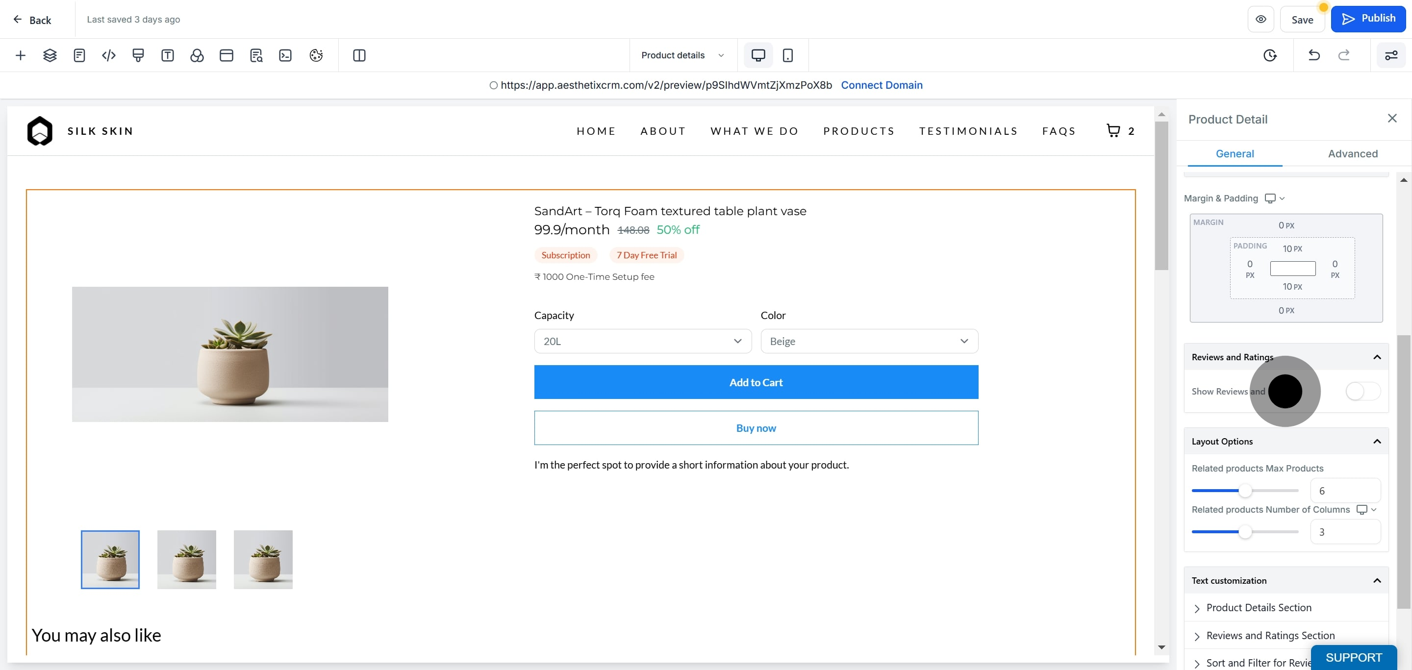 1 To start off, click here.