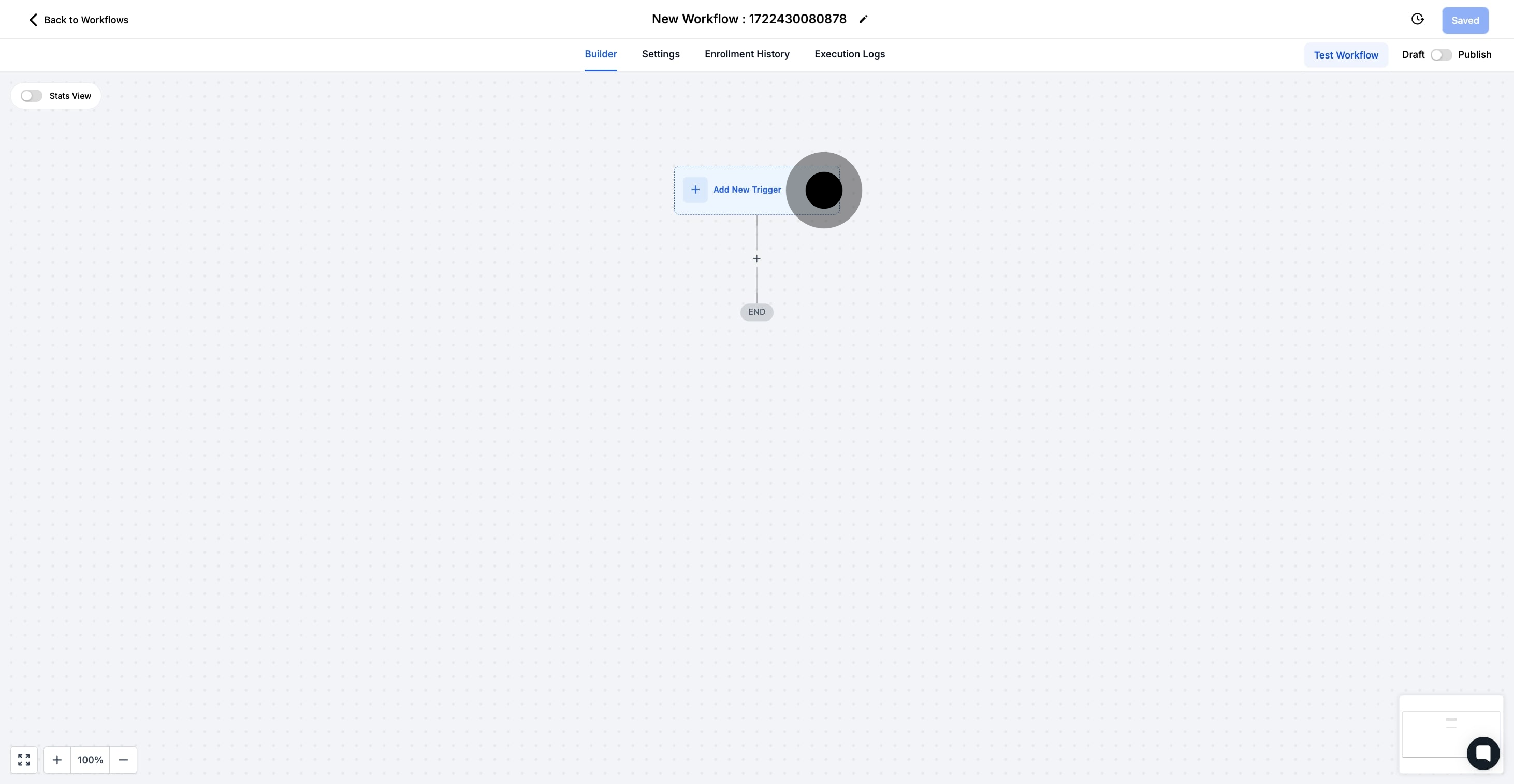 4 Click on the element.