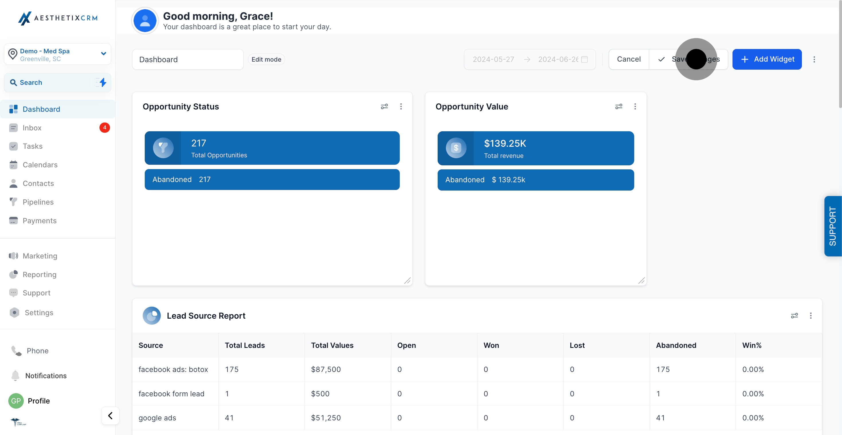 12 Click on "Cancel".