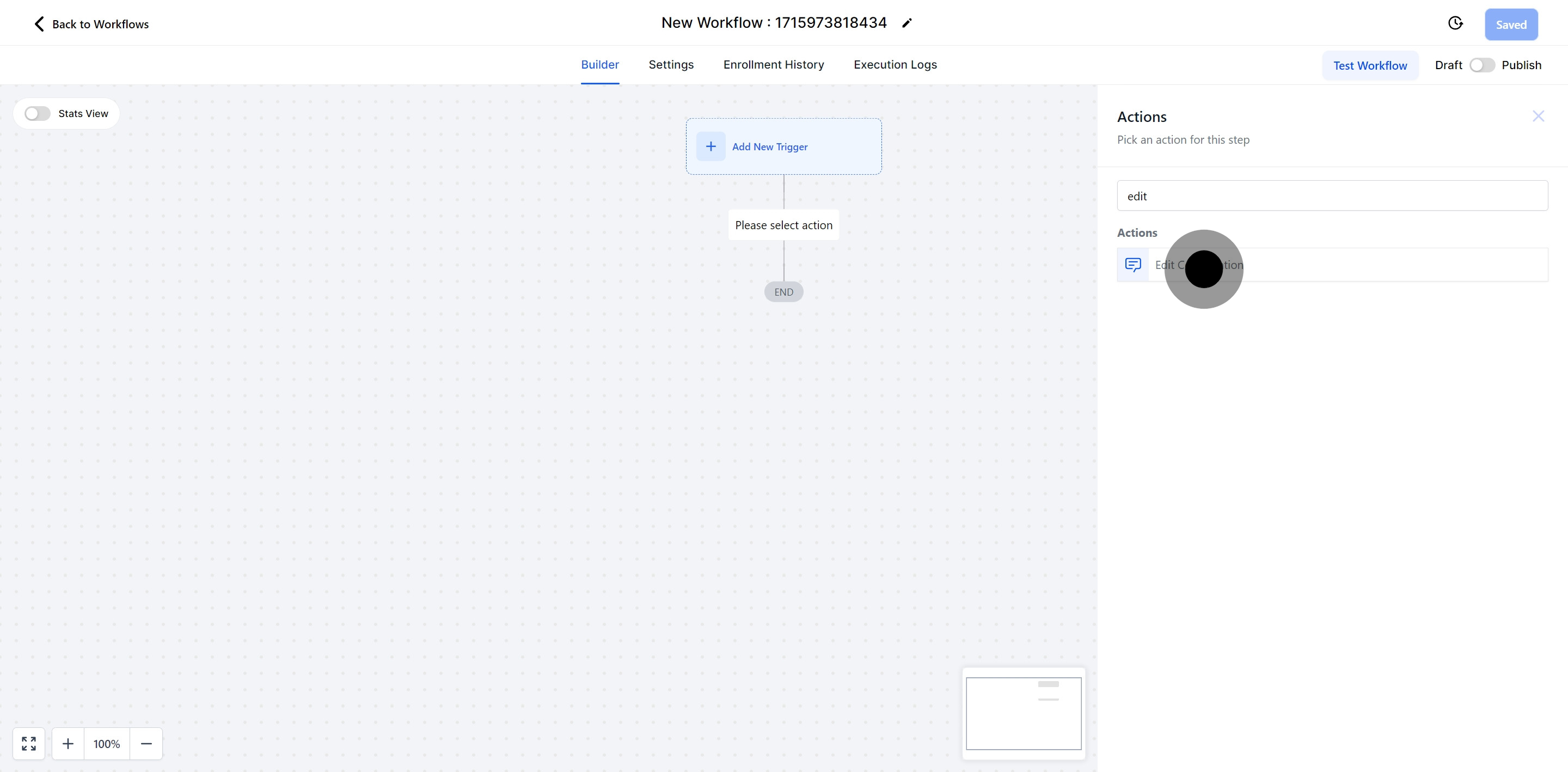 4 Click on "Edit Conversation".