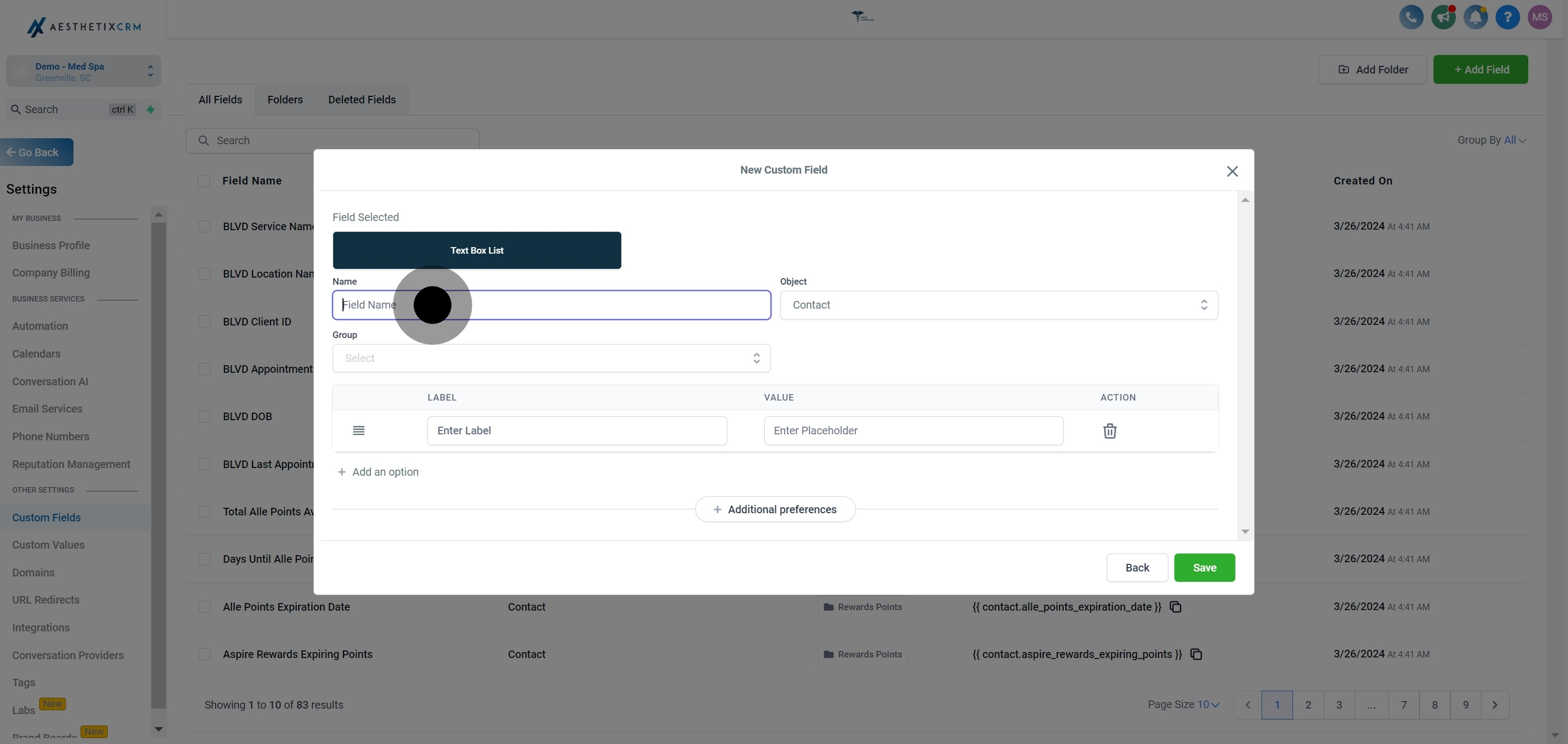 7 After, click on the element.