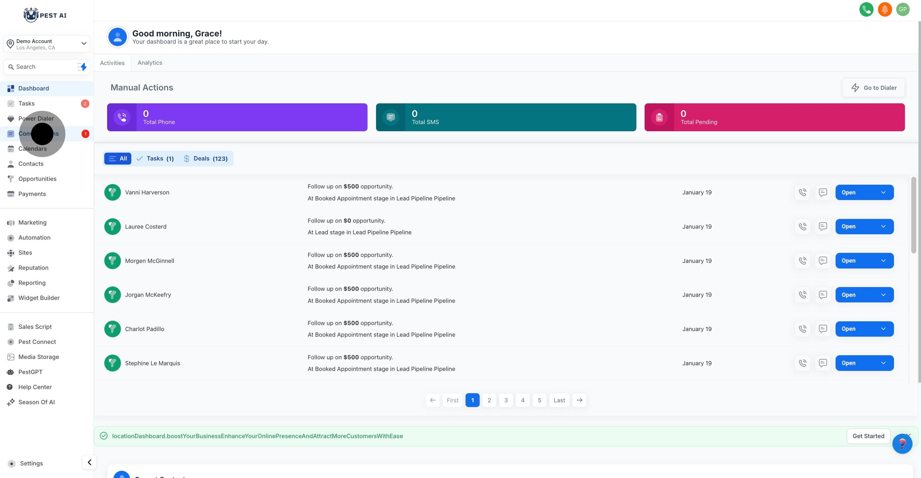 1 After that, click on "Conversations".