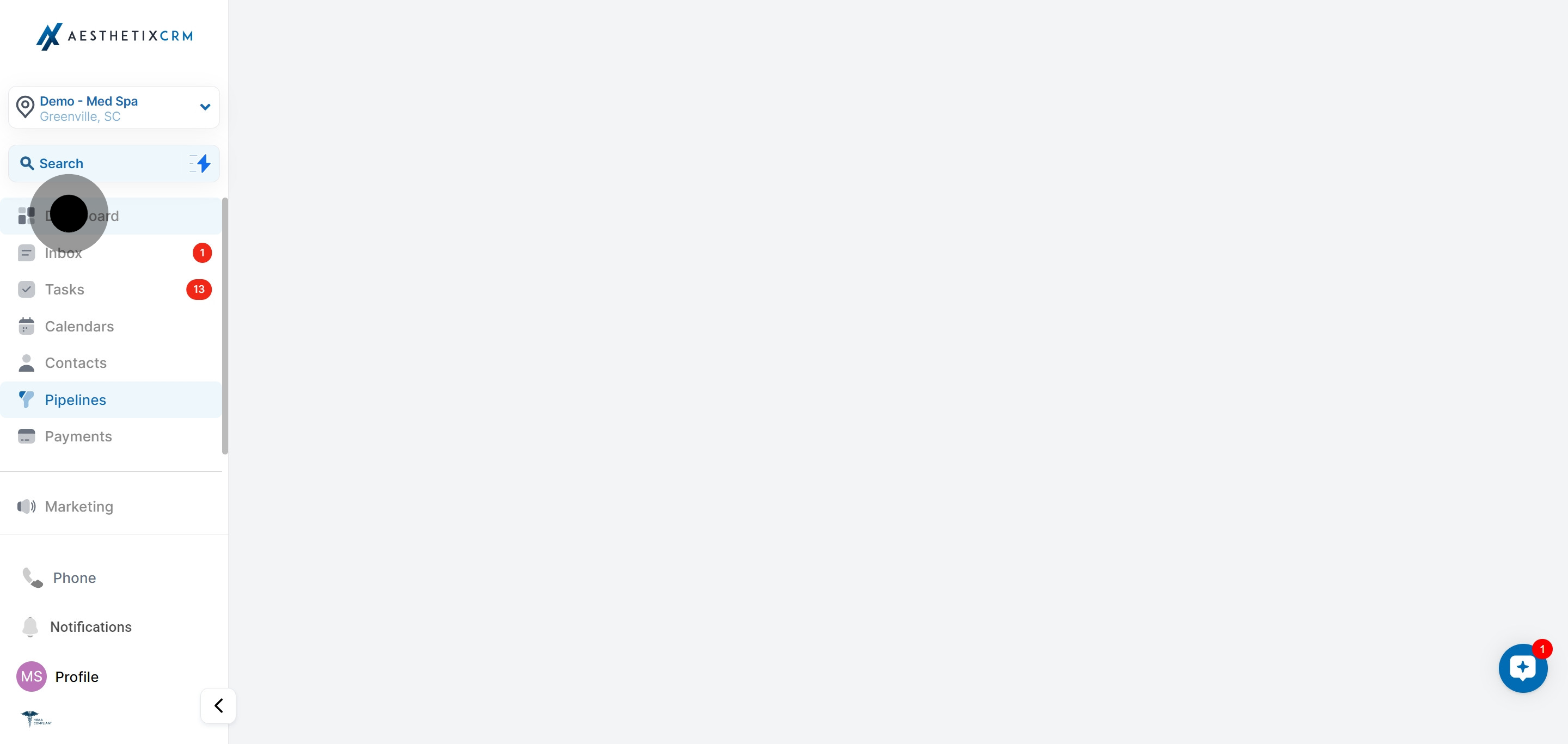 1 Firstly, click on "Pipelines".