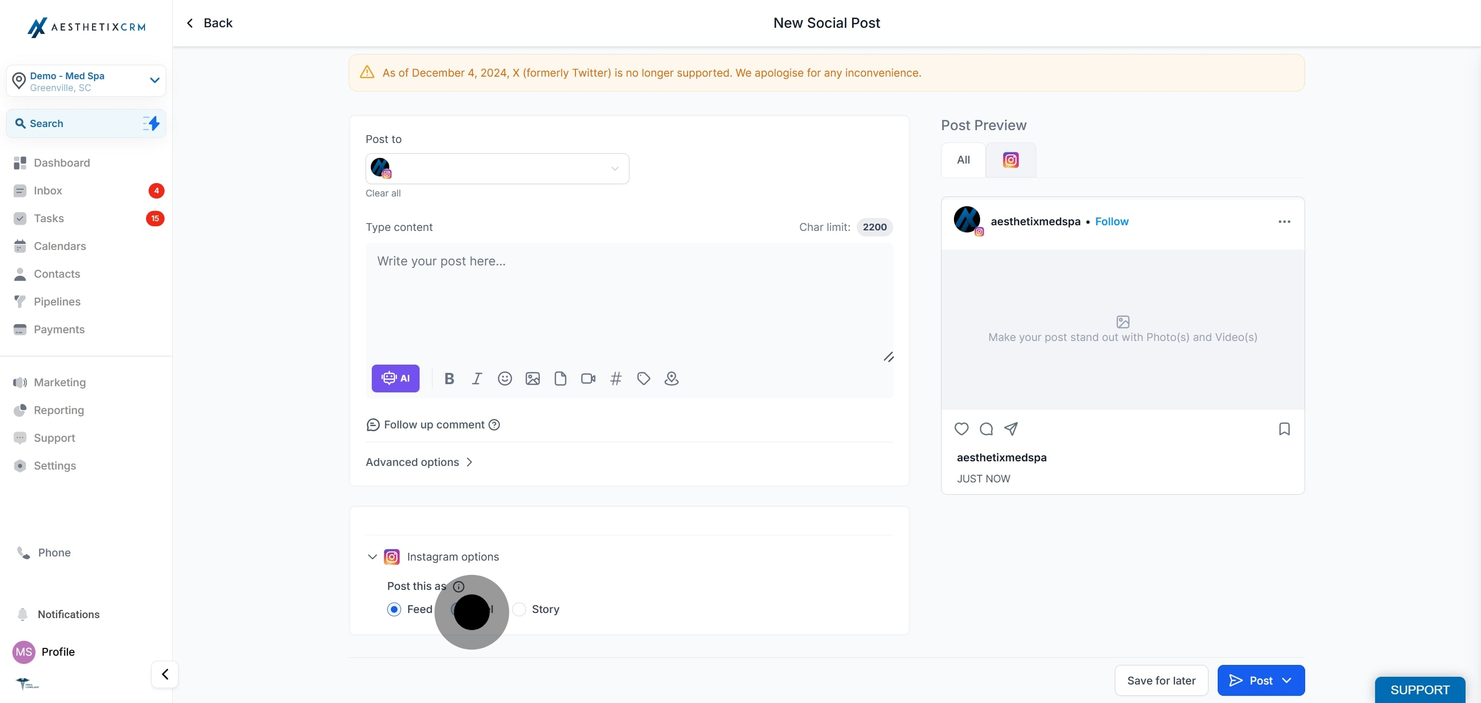 7 Once that's done, click here.