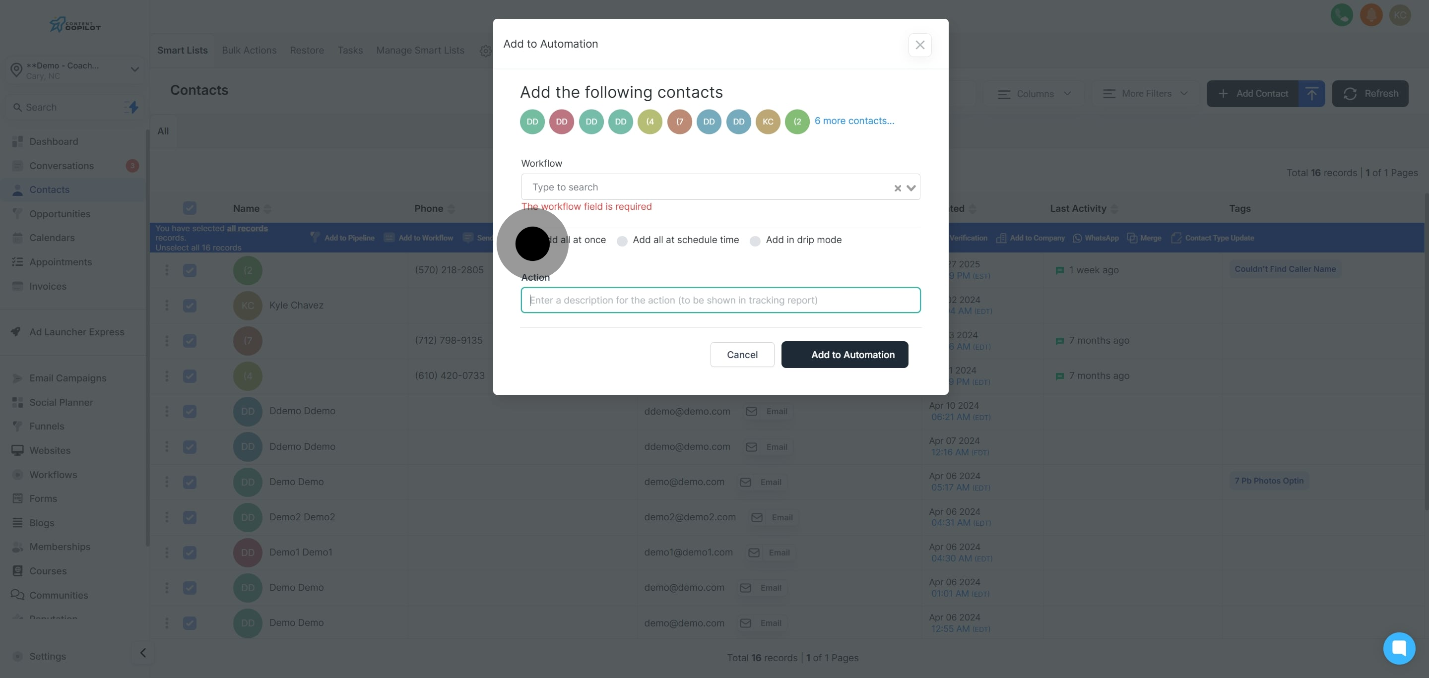 9 Click on the element.