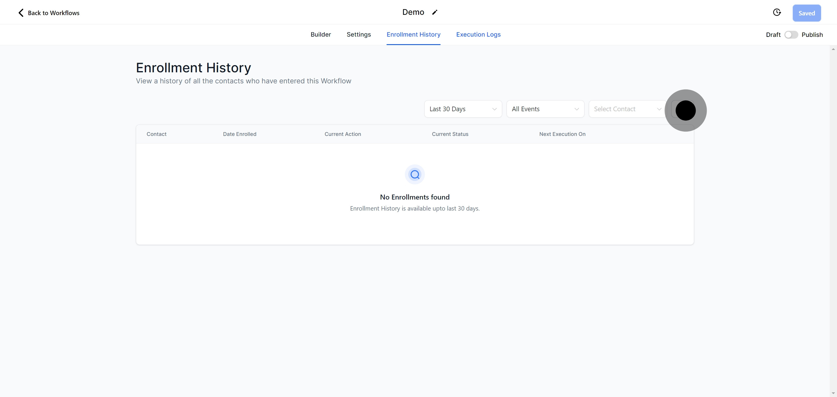 10 Now, click on "Execution Logs".