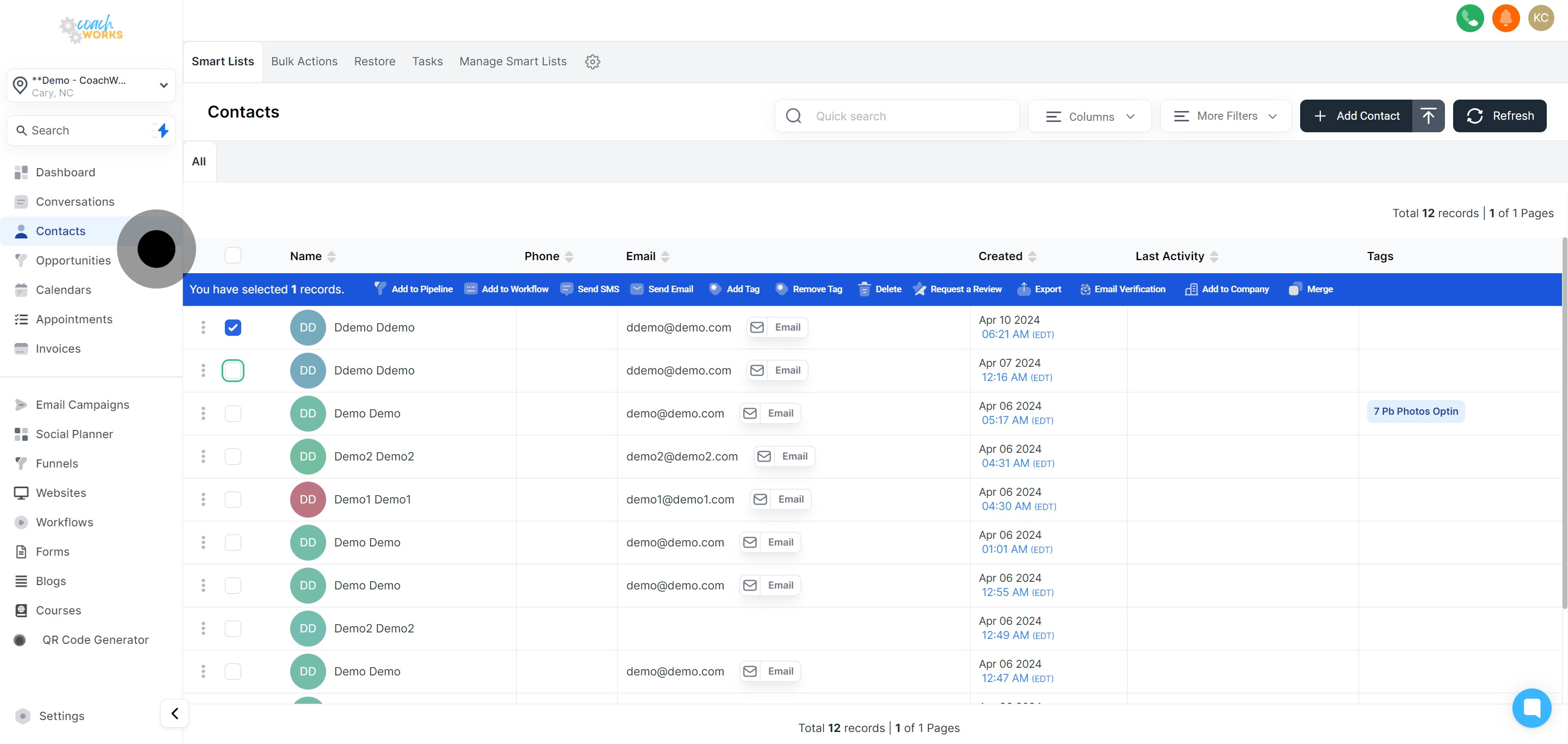 3 After that, click on the element.