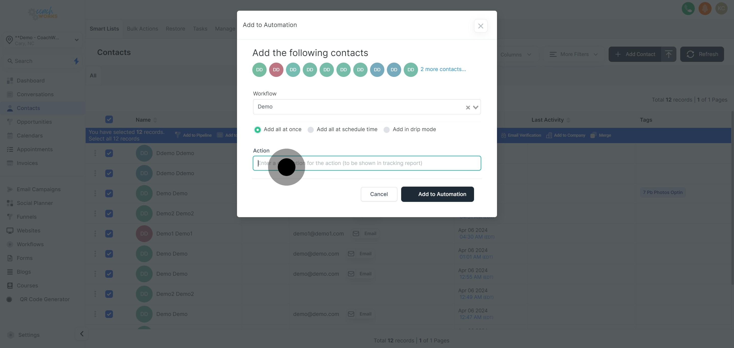 9 Next up, click on the element.