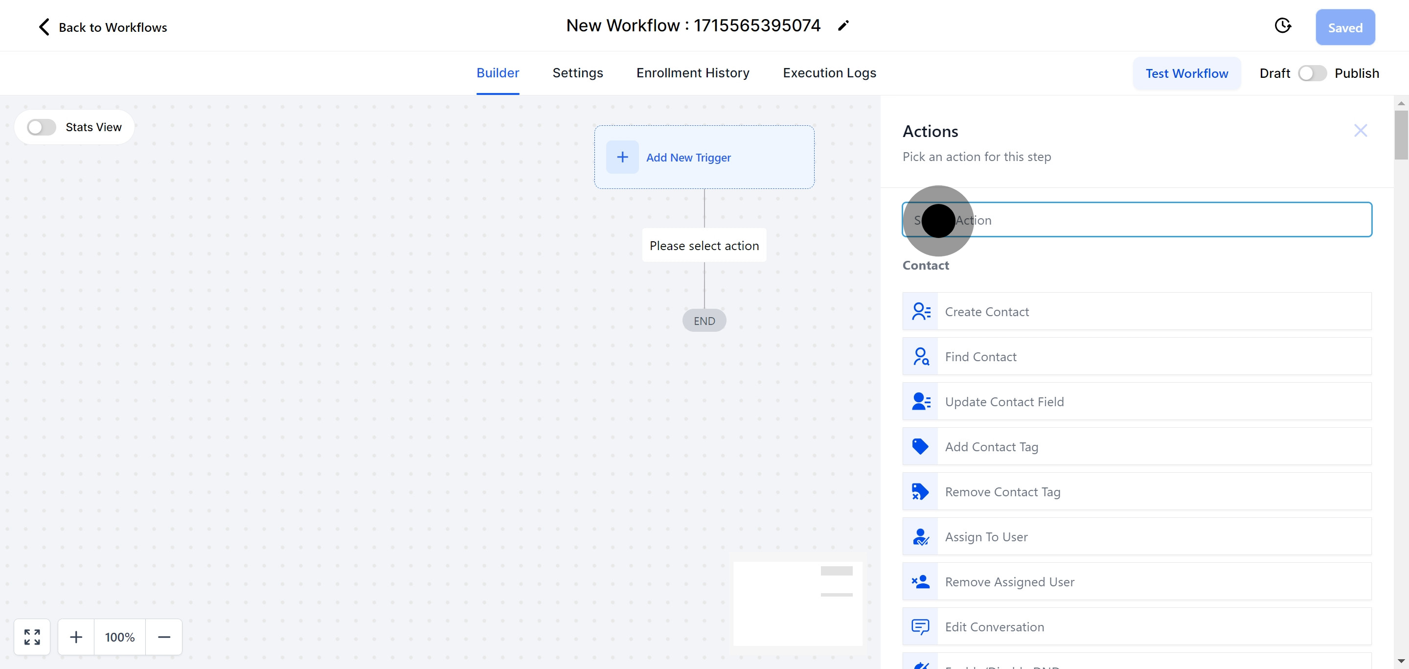 5 Afterwards, click on the element.