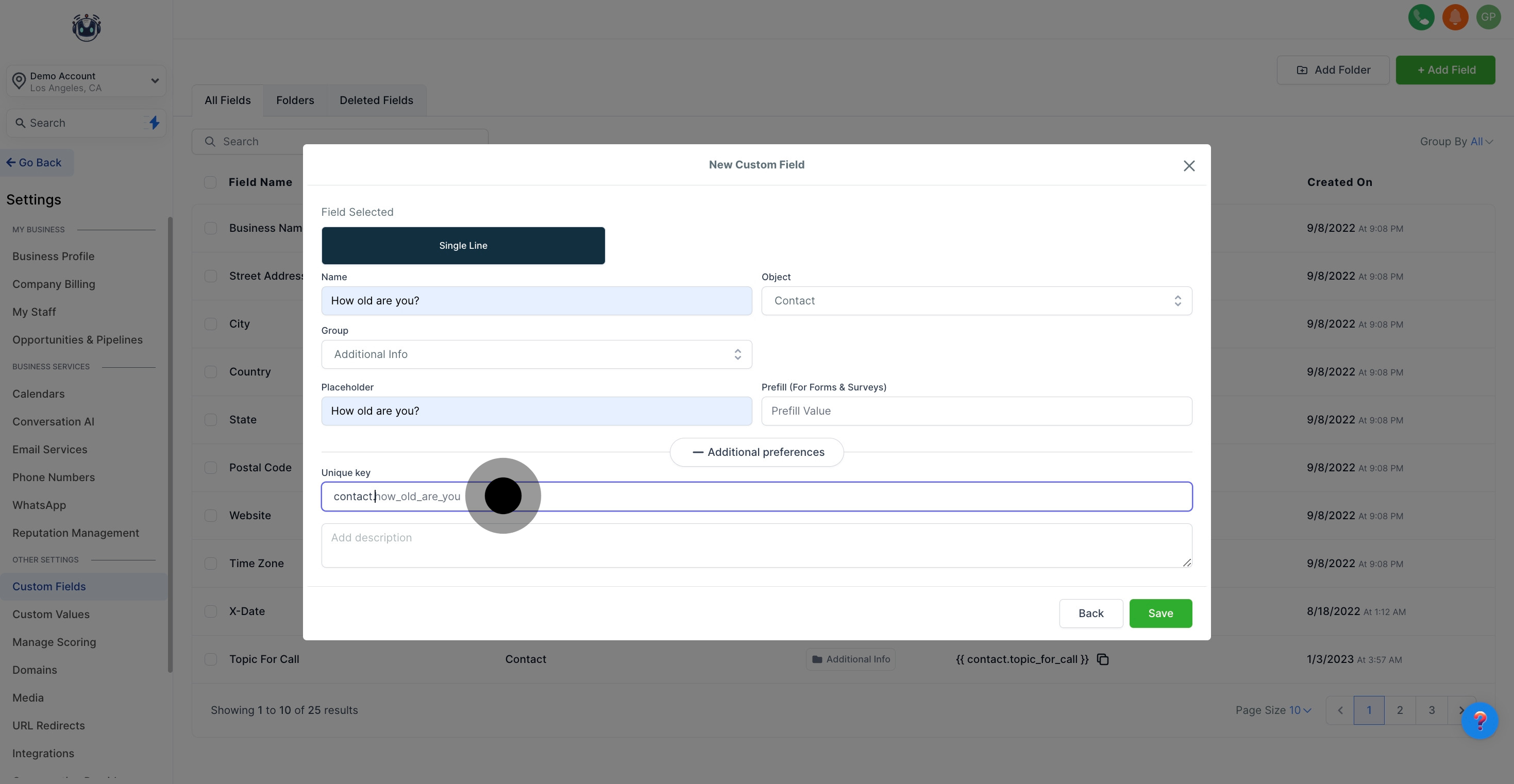 13 Click on the element.