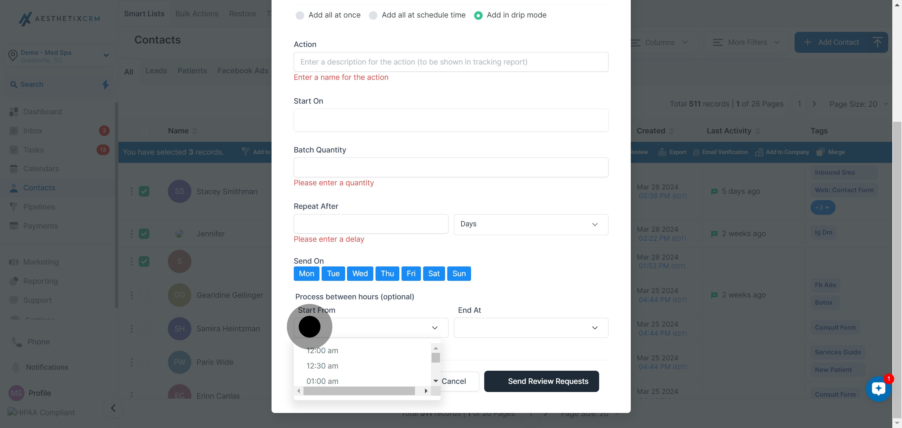 15 Once that's done, click here.