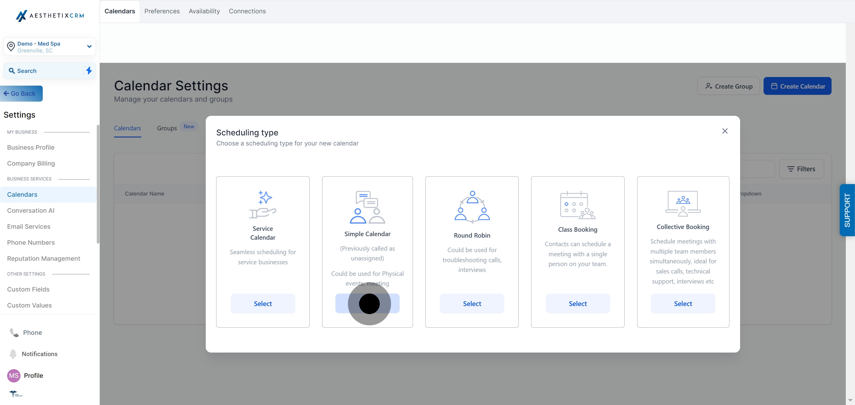 4 Next up, click on "Select".