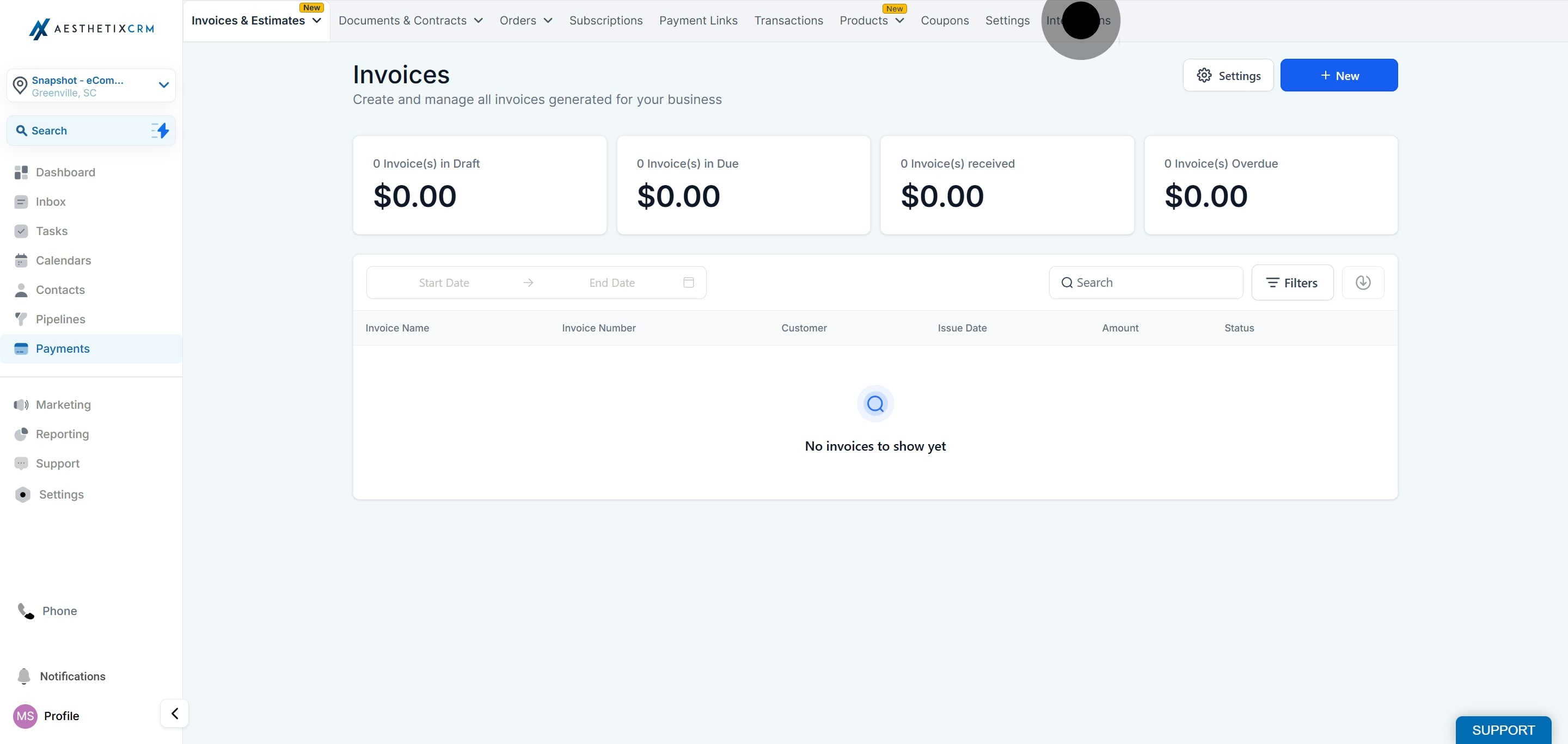 2 Next up, click on "Integrations".