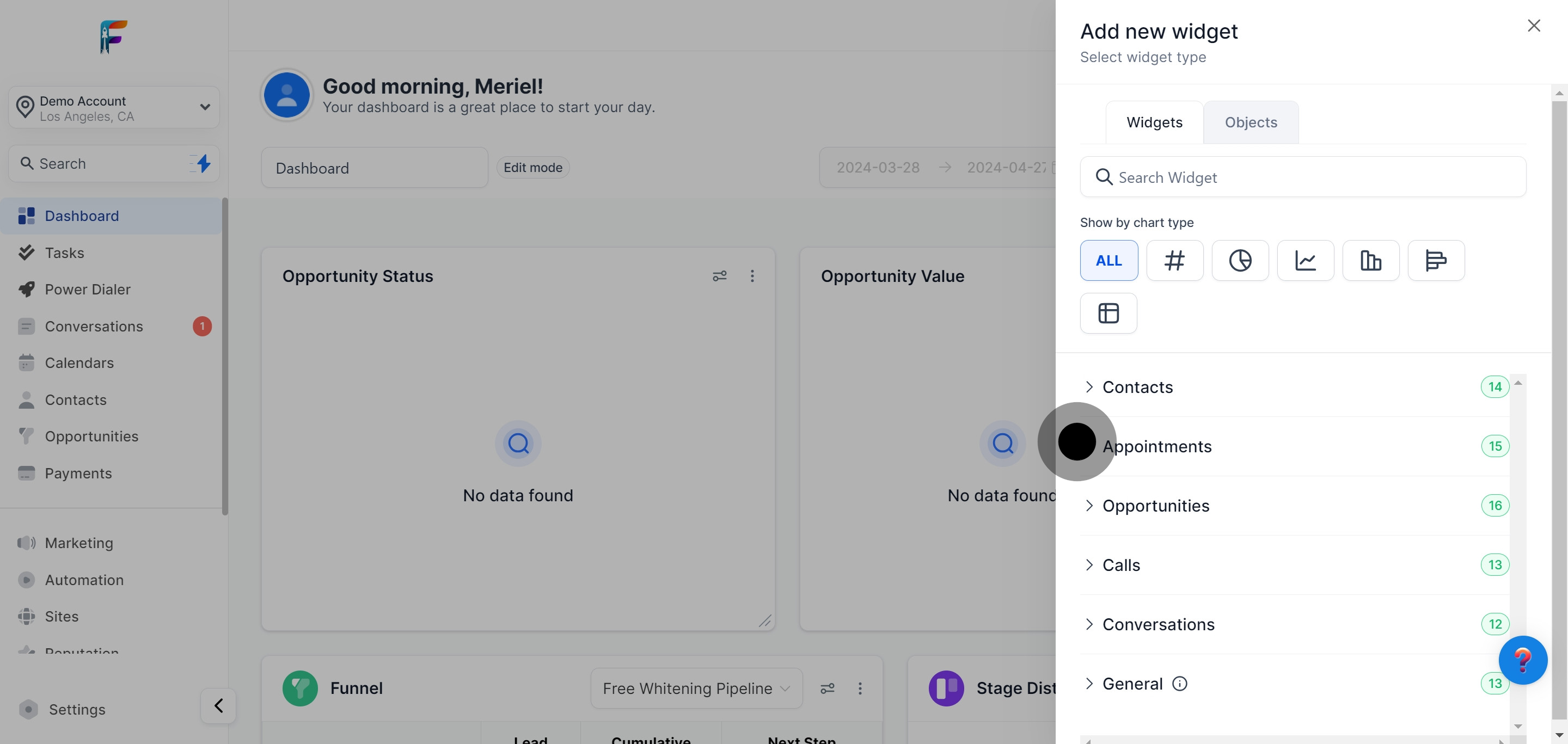 8 Click on the element.