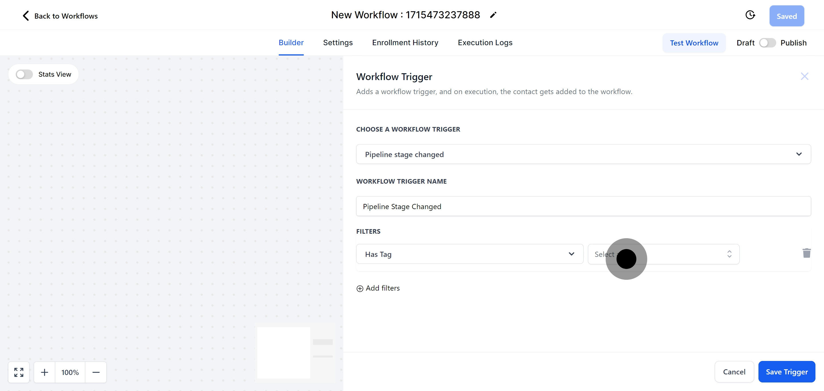 11 Afterwards, click on "Select a tag".